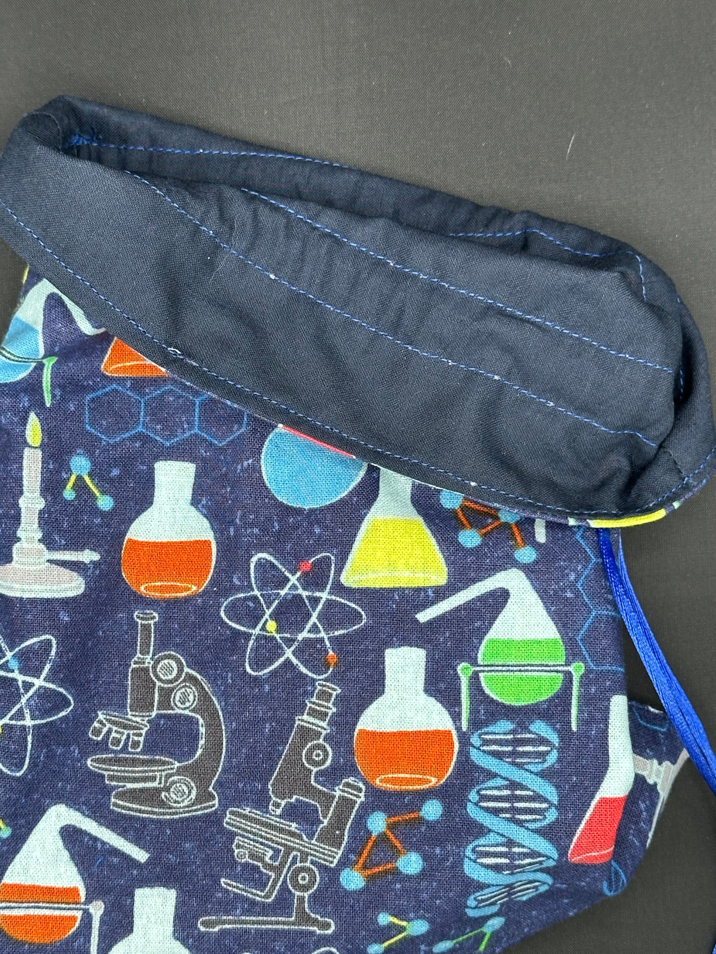 science draw string bag