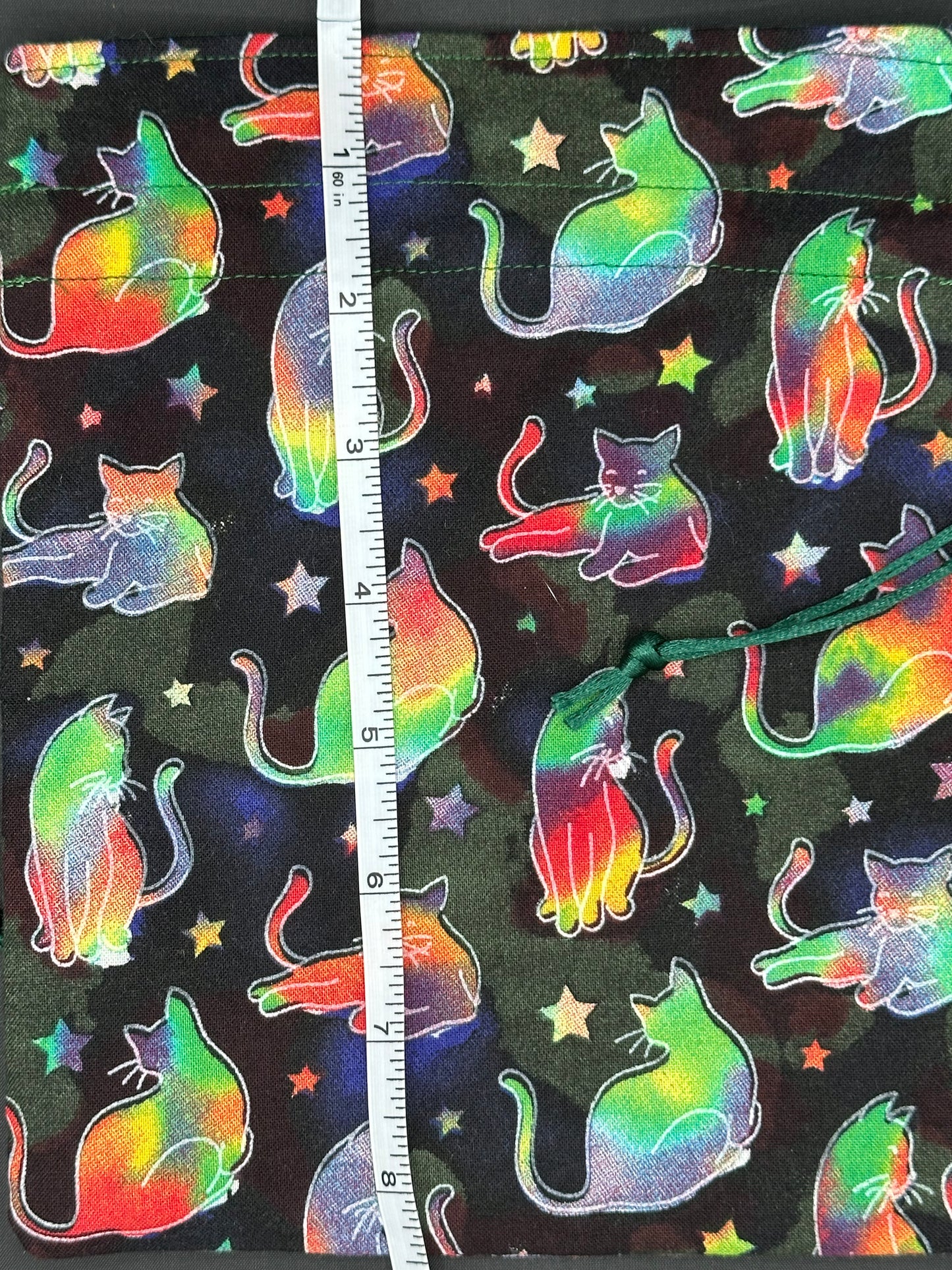 cats - multi color draw string
