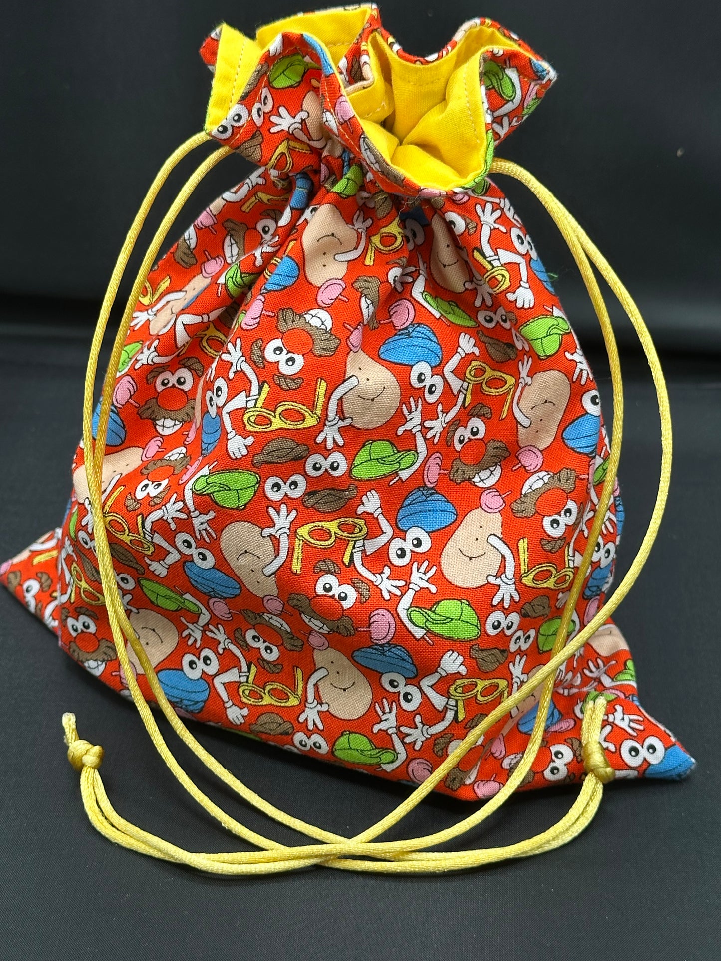 Mr. potato head draw string bag