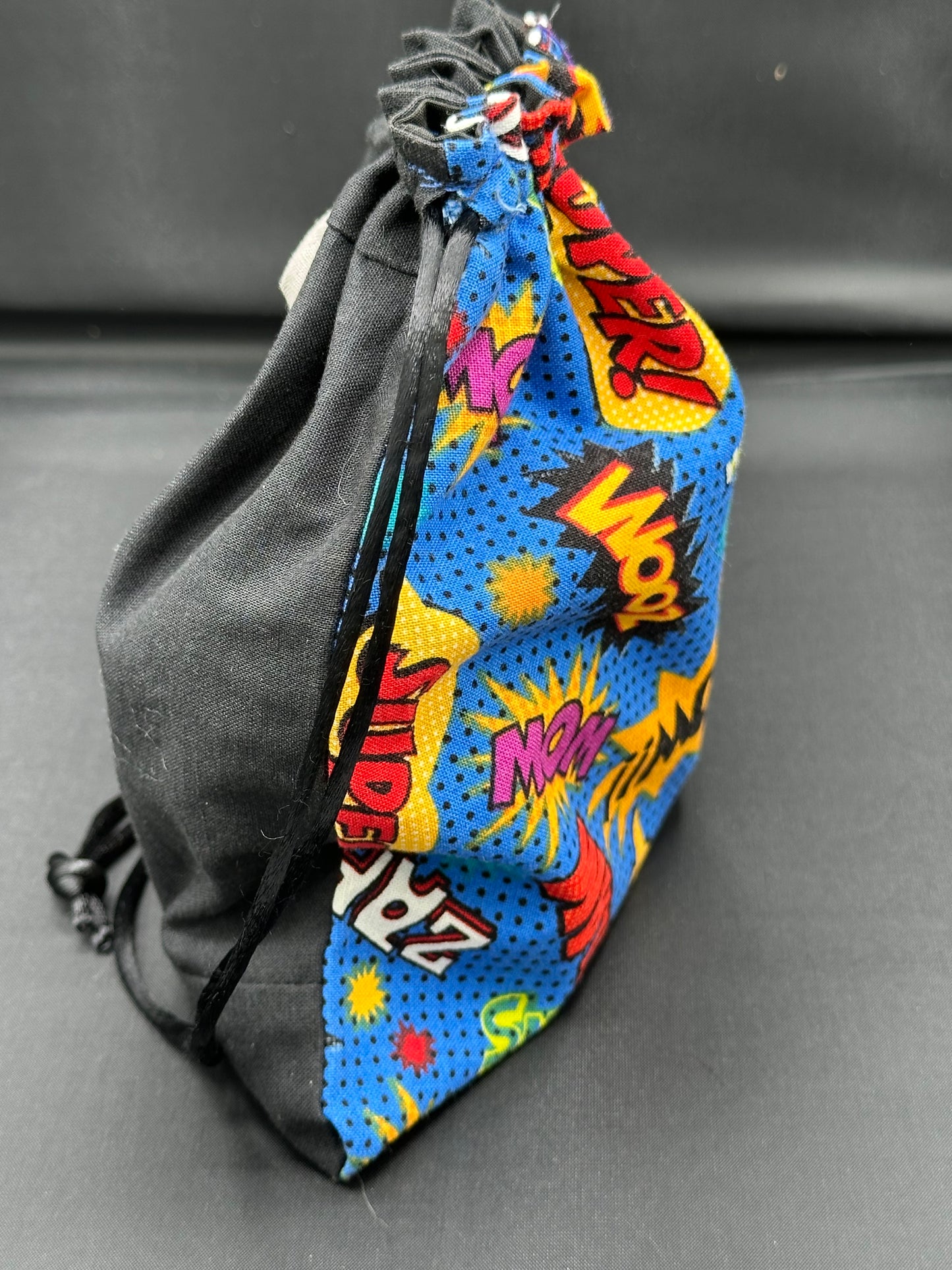 Embroidered Batman draw string bag