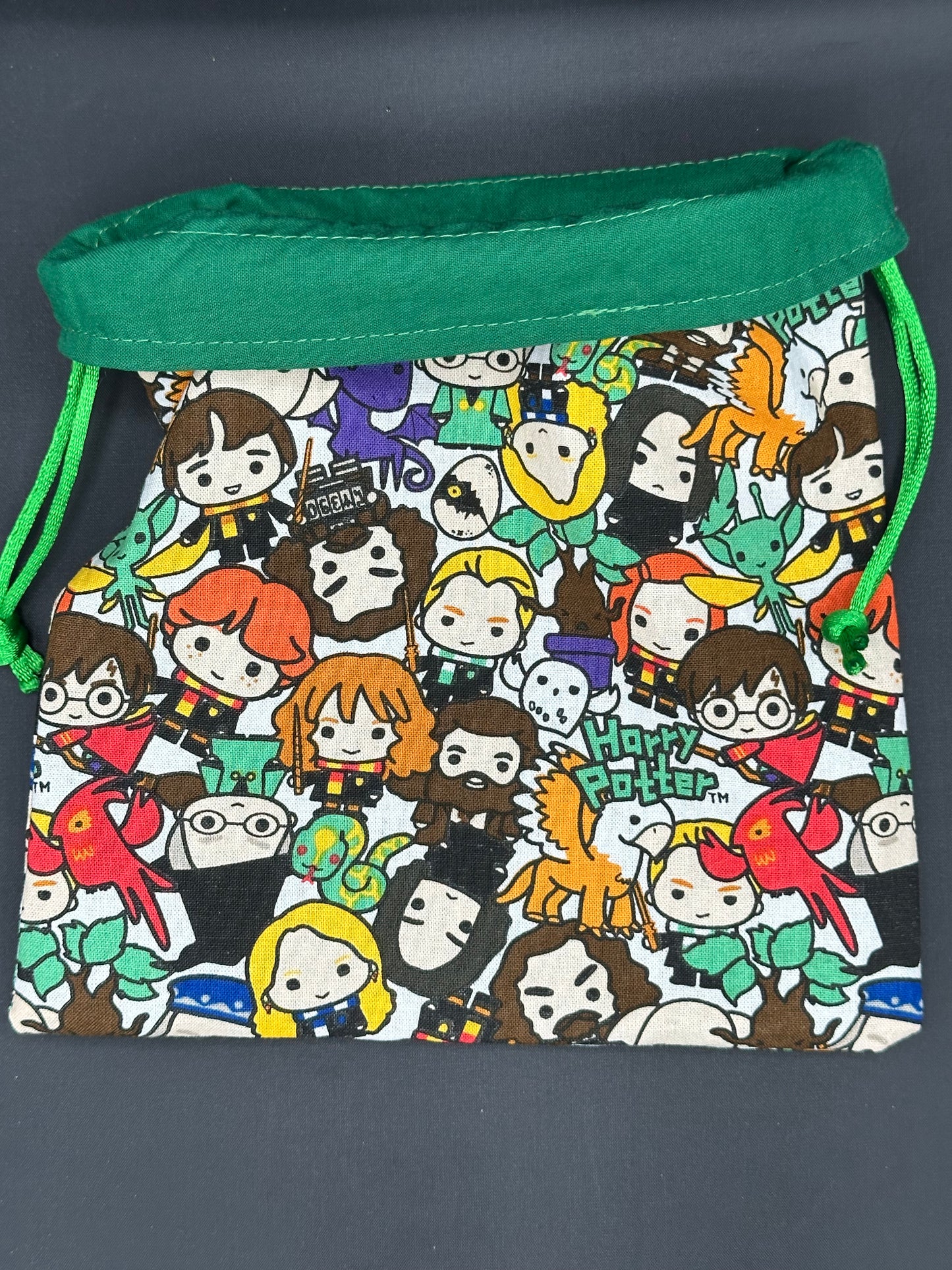 Harry potter people draw string bag
