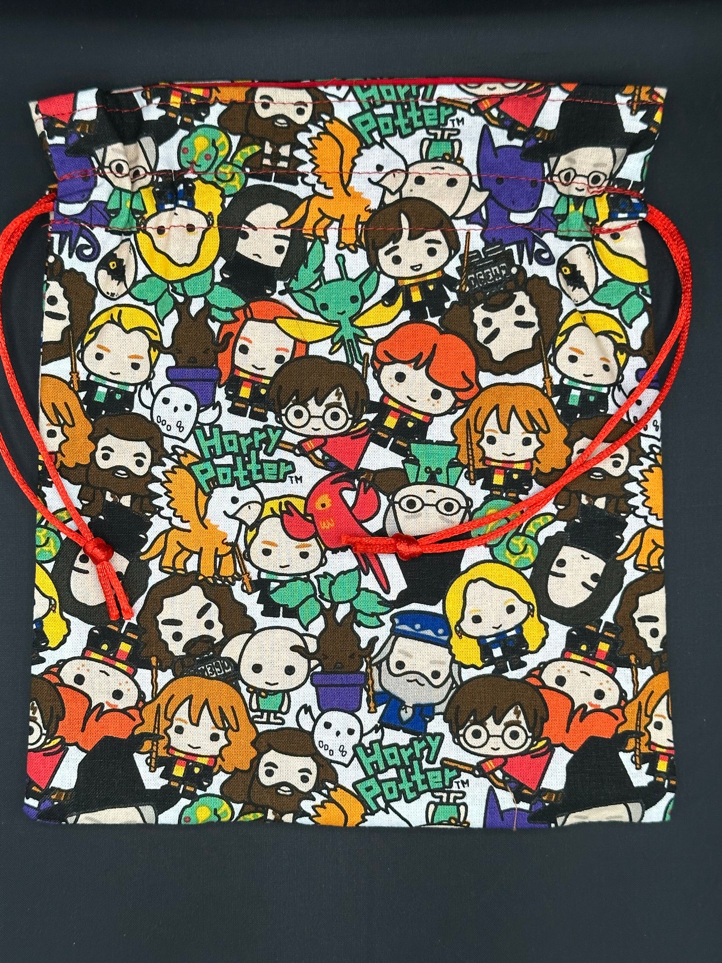 Harry potter people draw string bag
