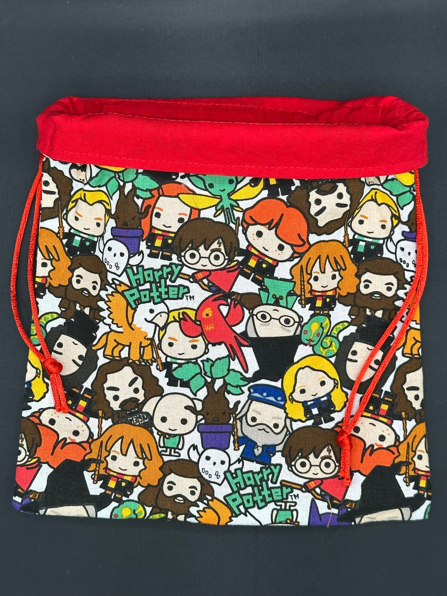 Harry potter people draw string bag