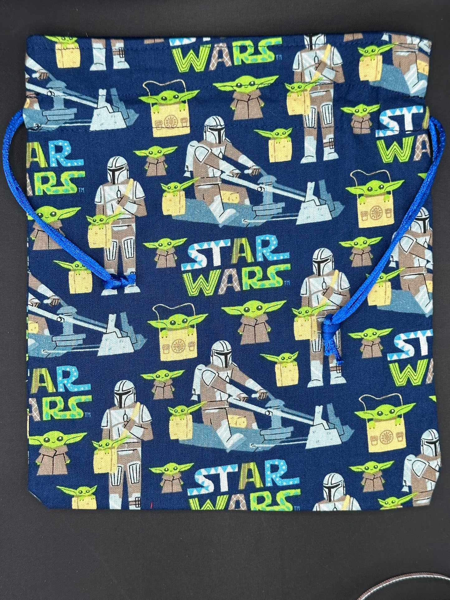 Star wars Mandalorian blue background