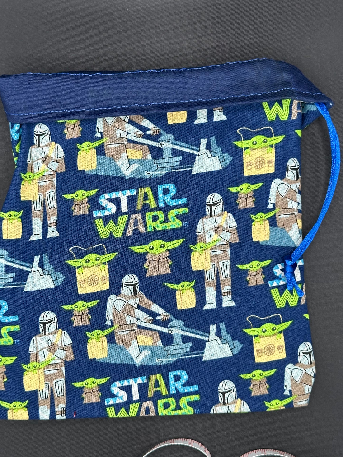 Star wars Mandalorian blue background