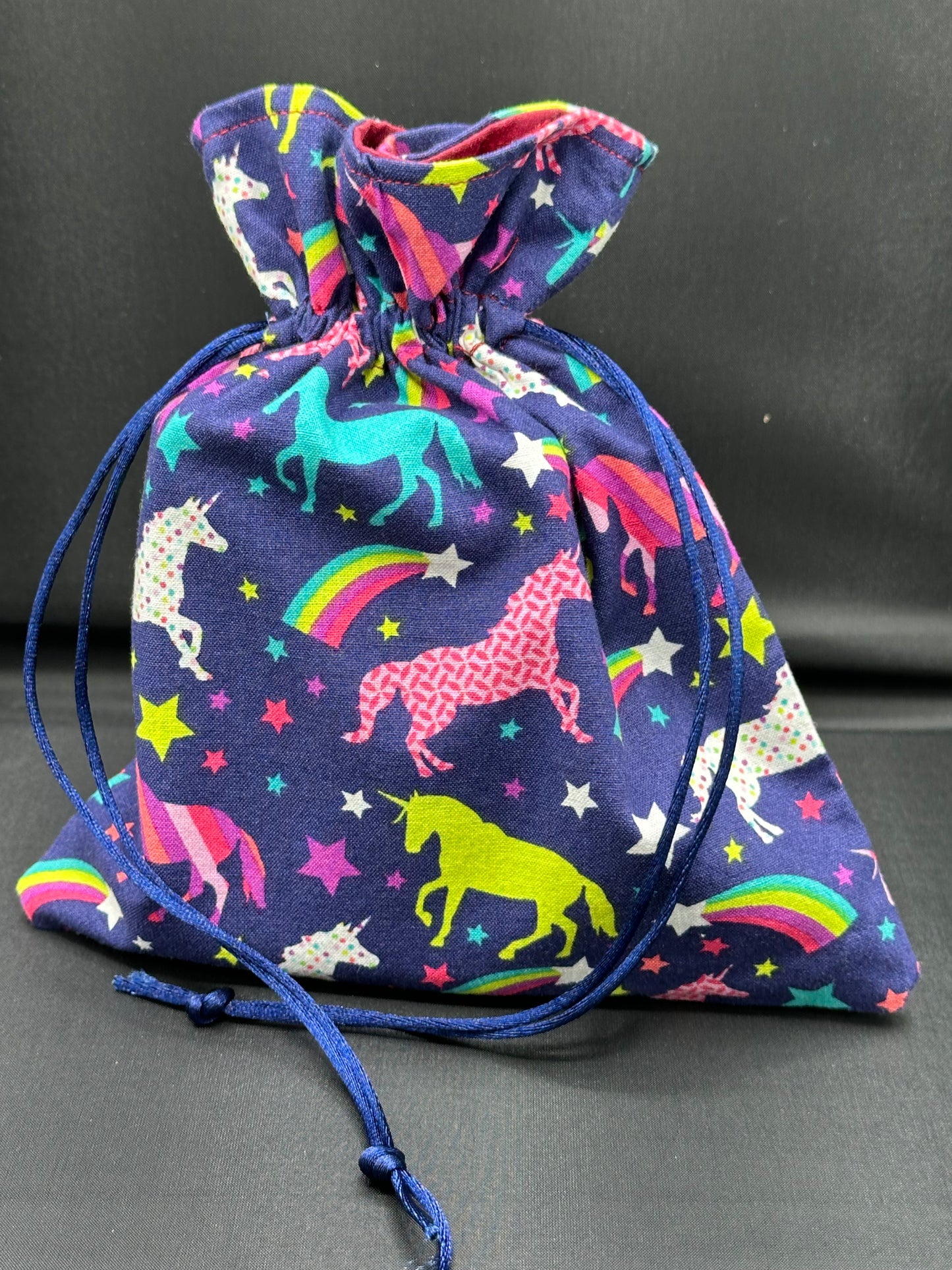 unicorns - multi colors draw string
