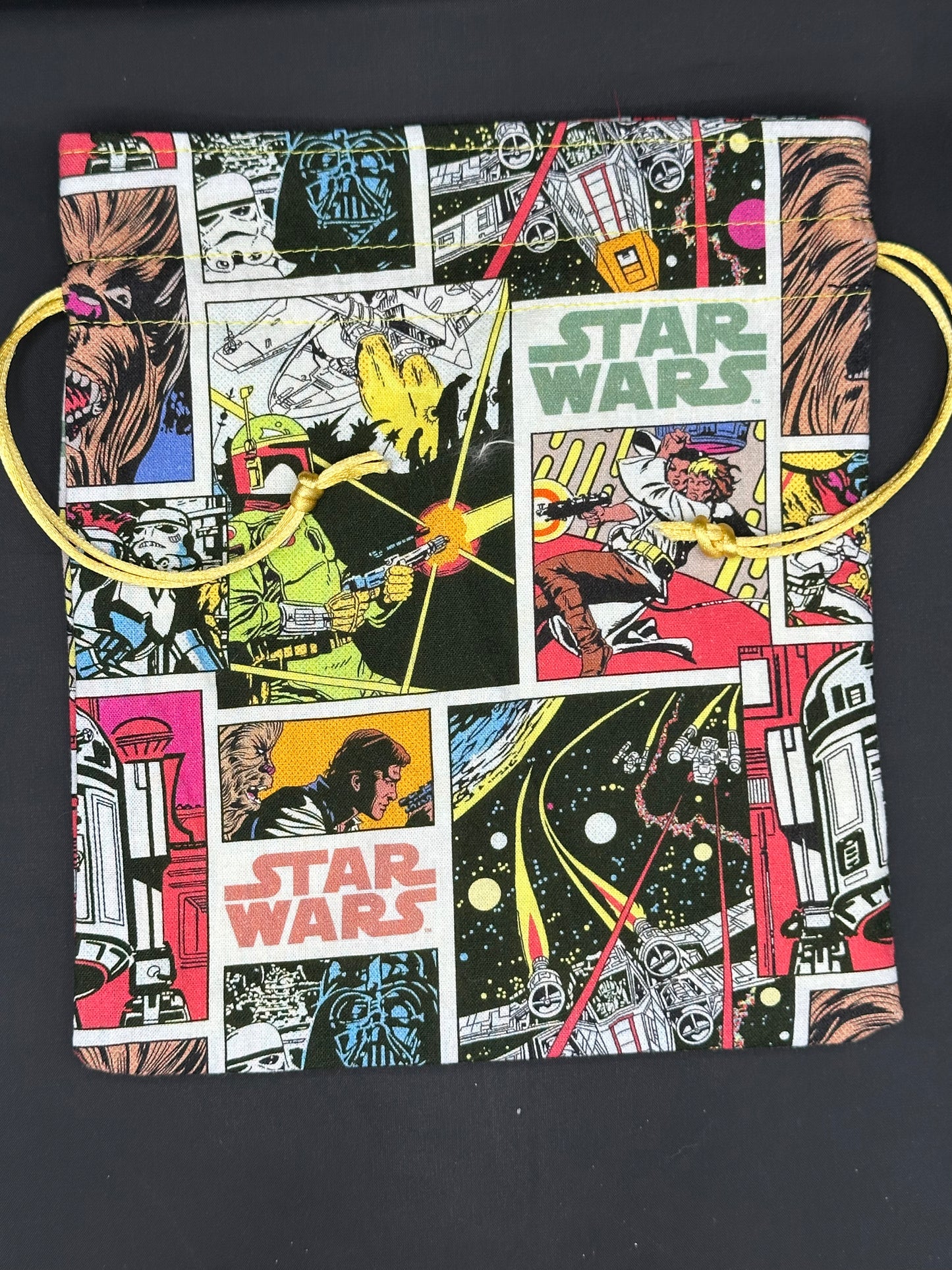 Star wars comics draw string bag