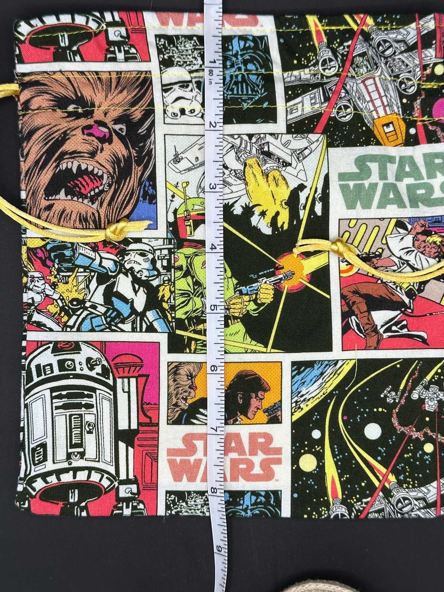 Star wars comics draw string bag