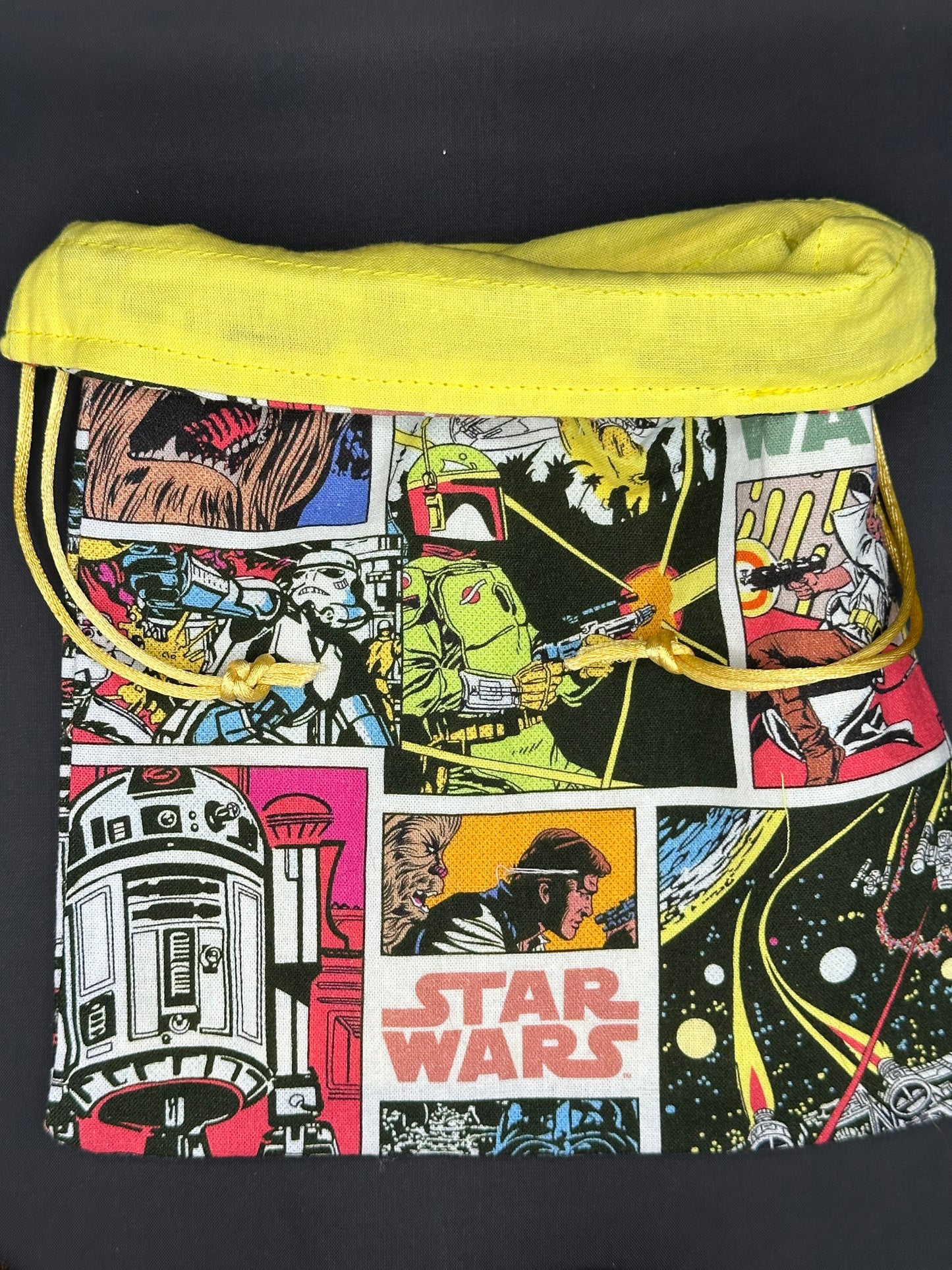 Star wars comics draw string bag