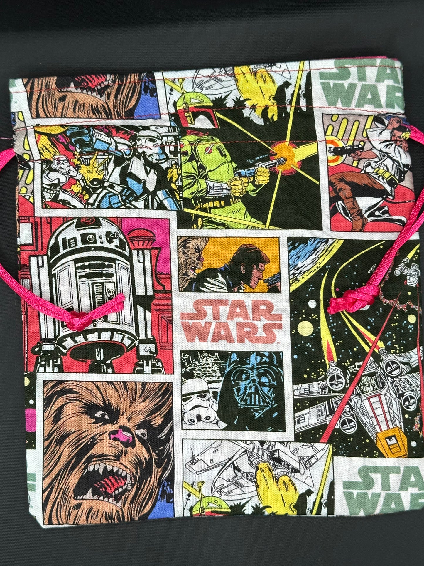 Star wars comics draw string bag