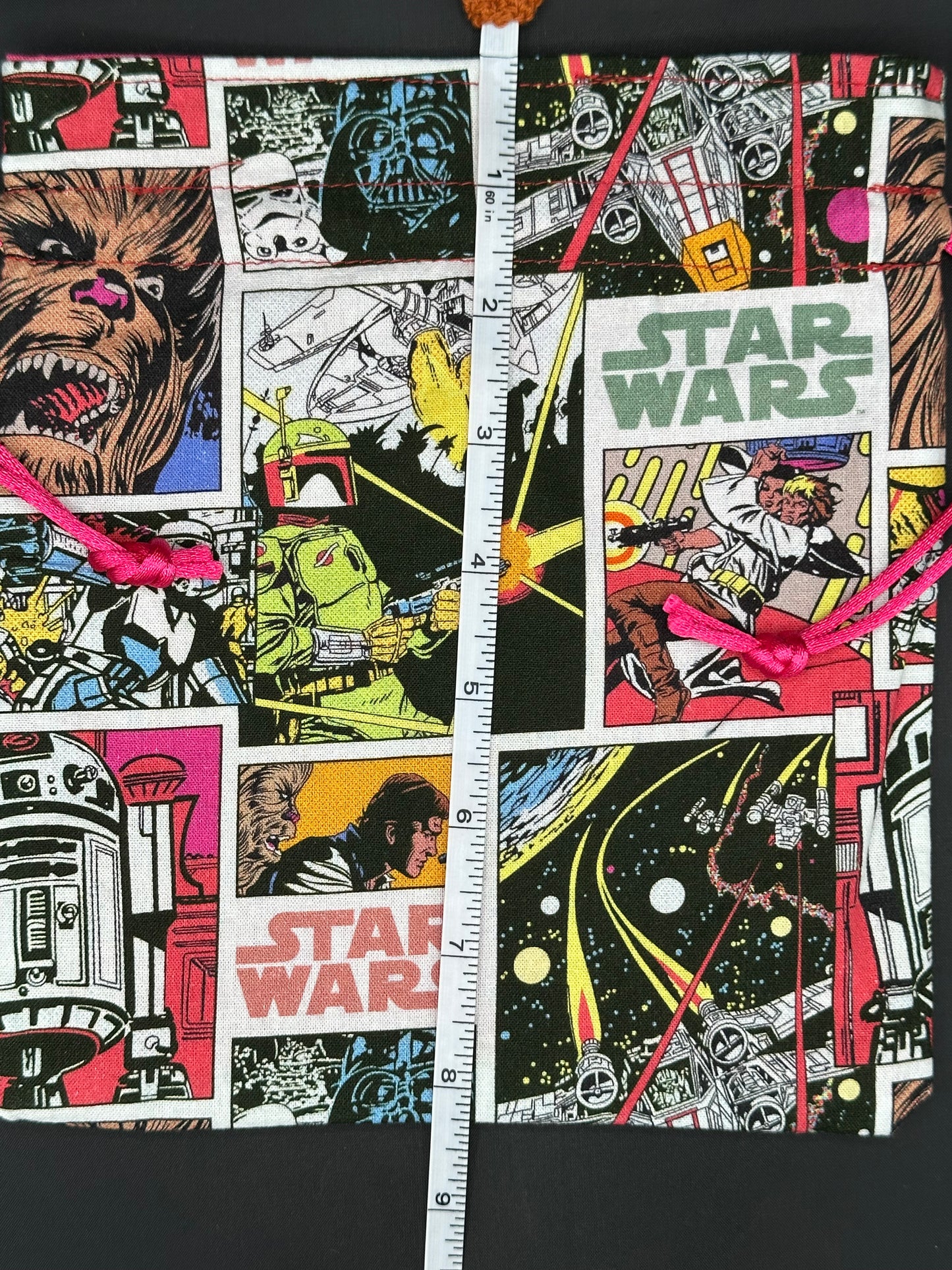 Star wars comics draw string bag