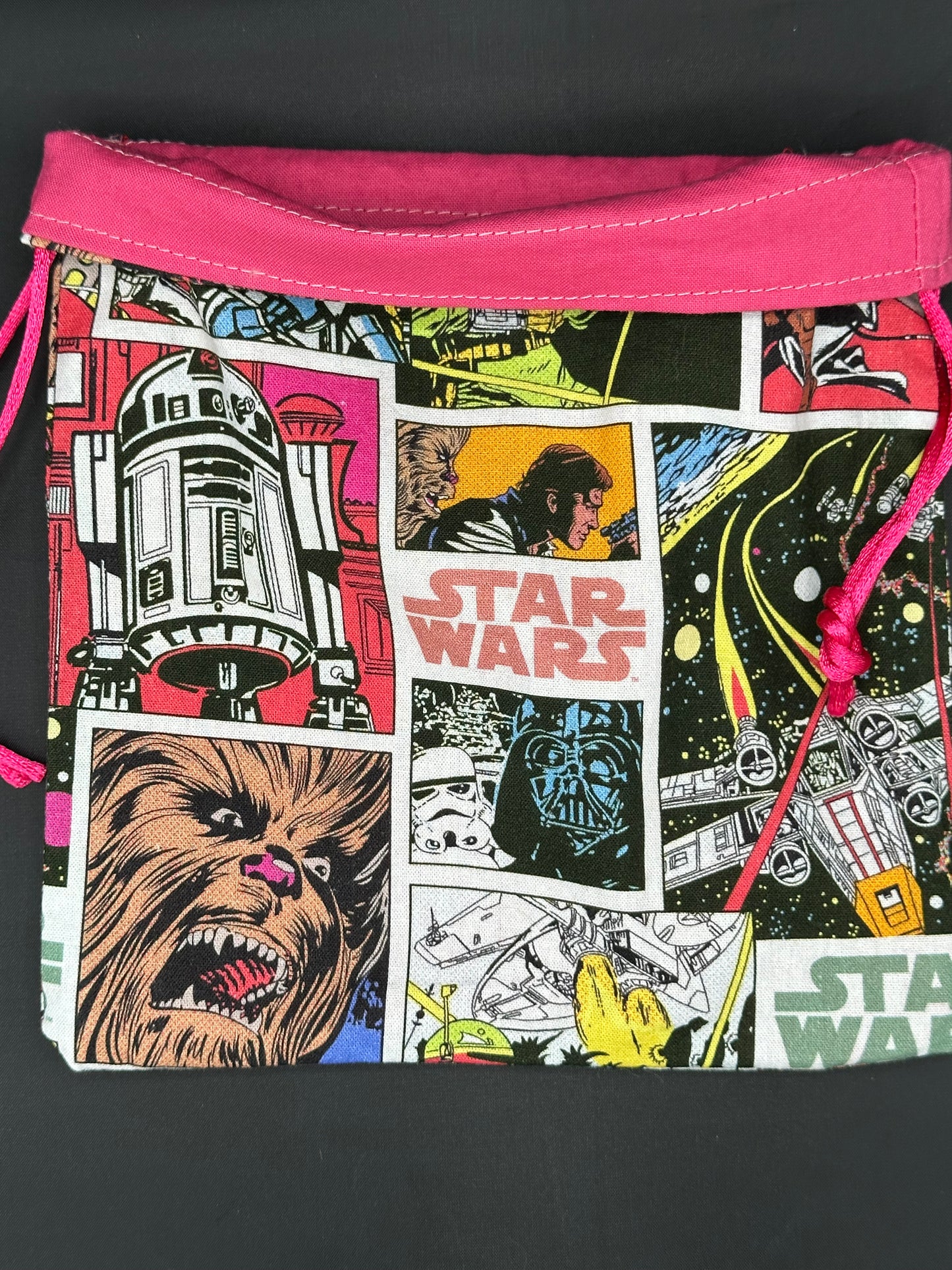 Star wars comics draw string bag