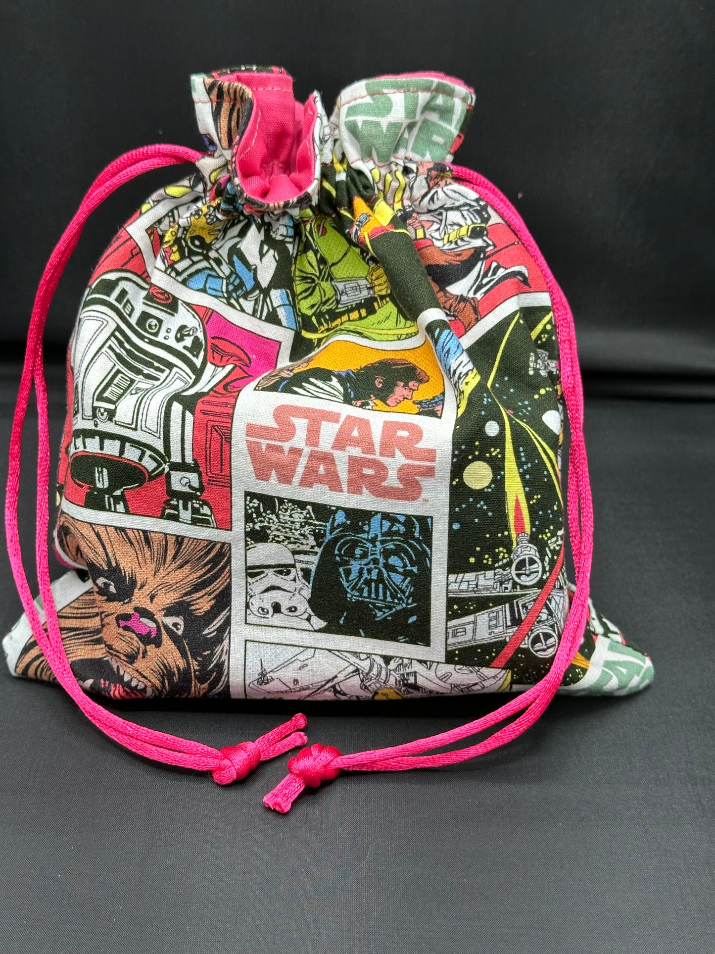 Star wars comics draw string bag