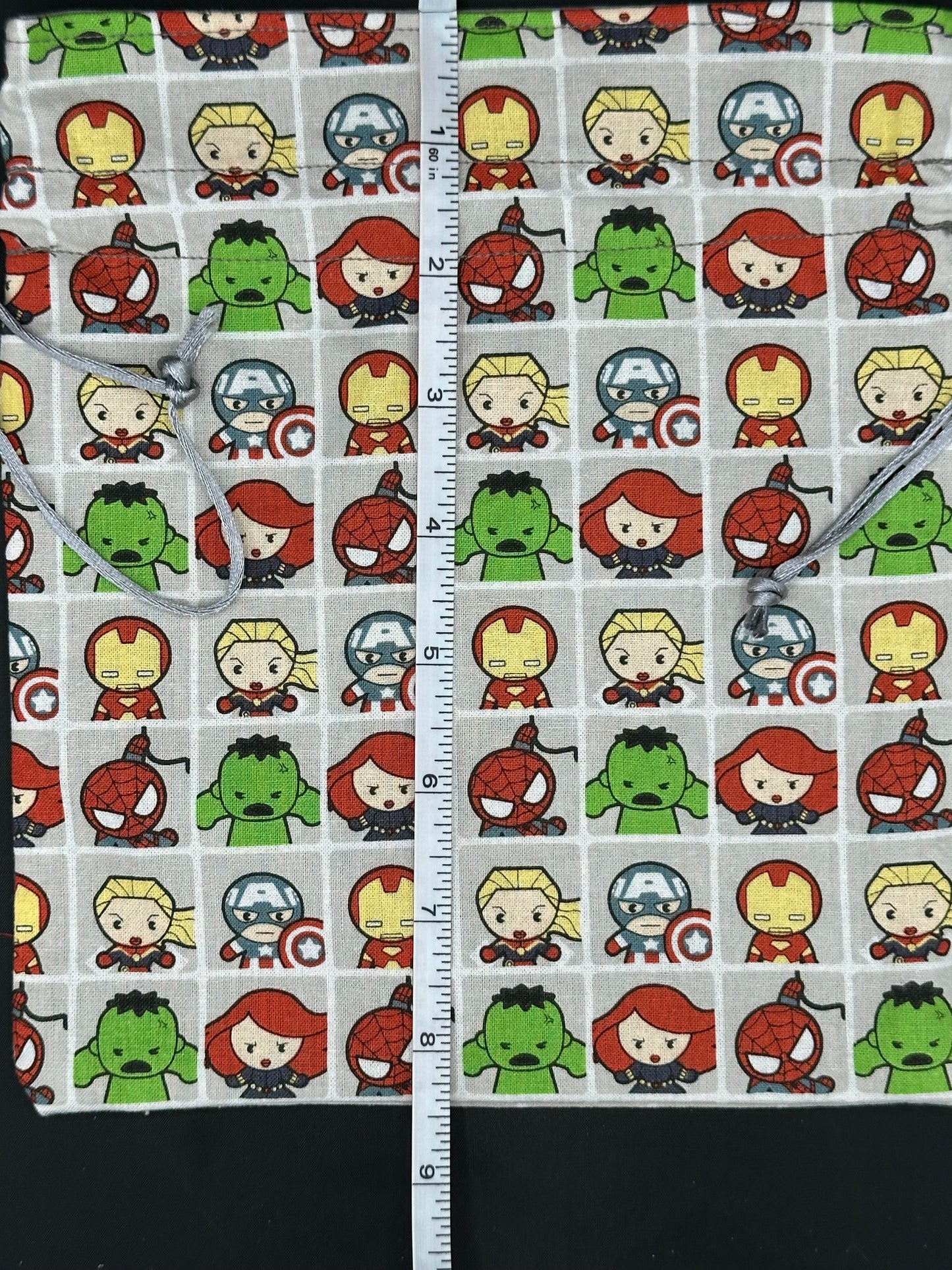 marvel characters draw string bag