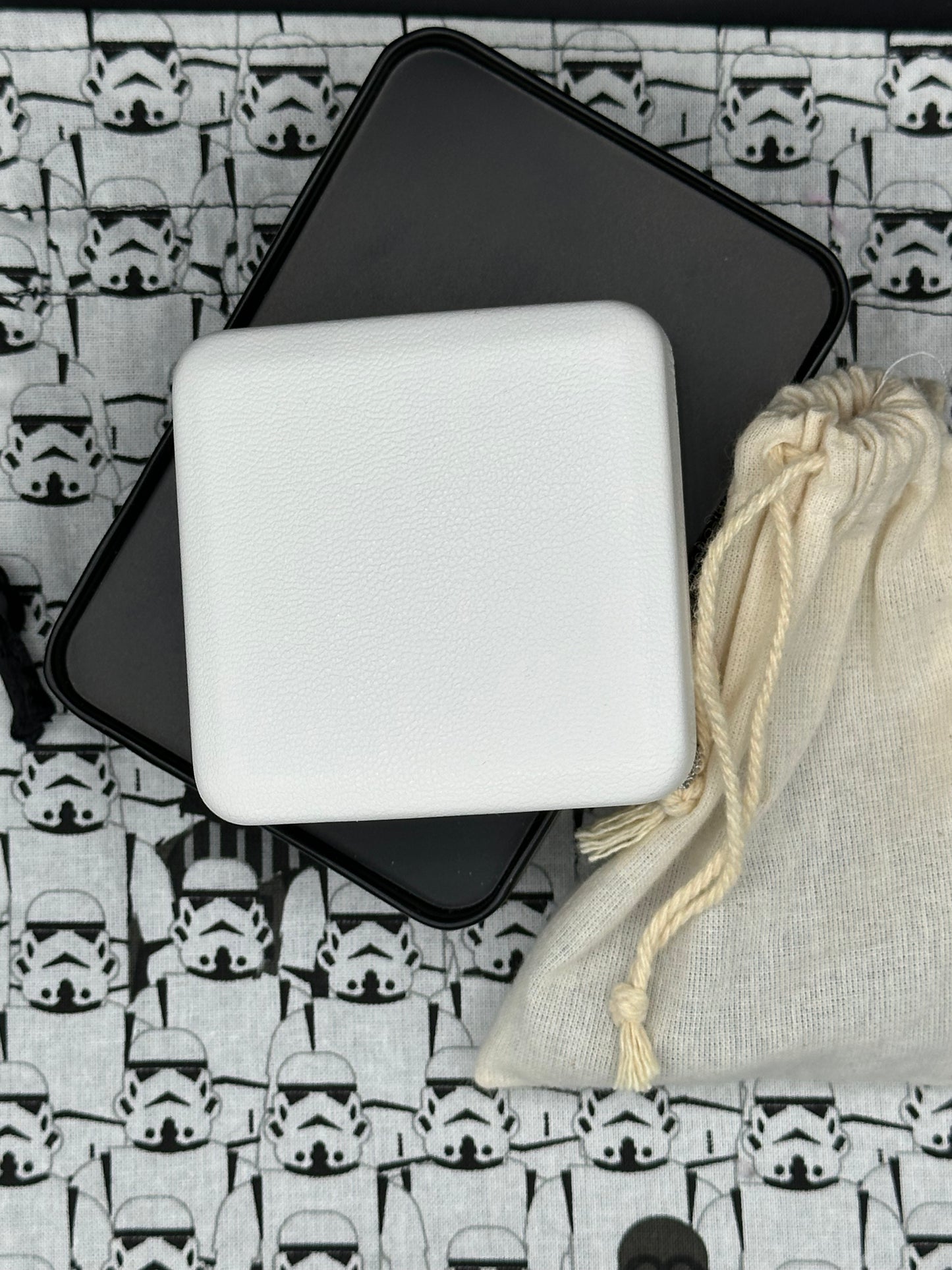 Darth Vader and storm troopers draw string bag