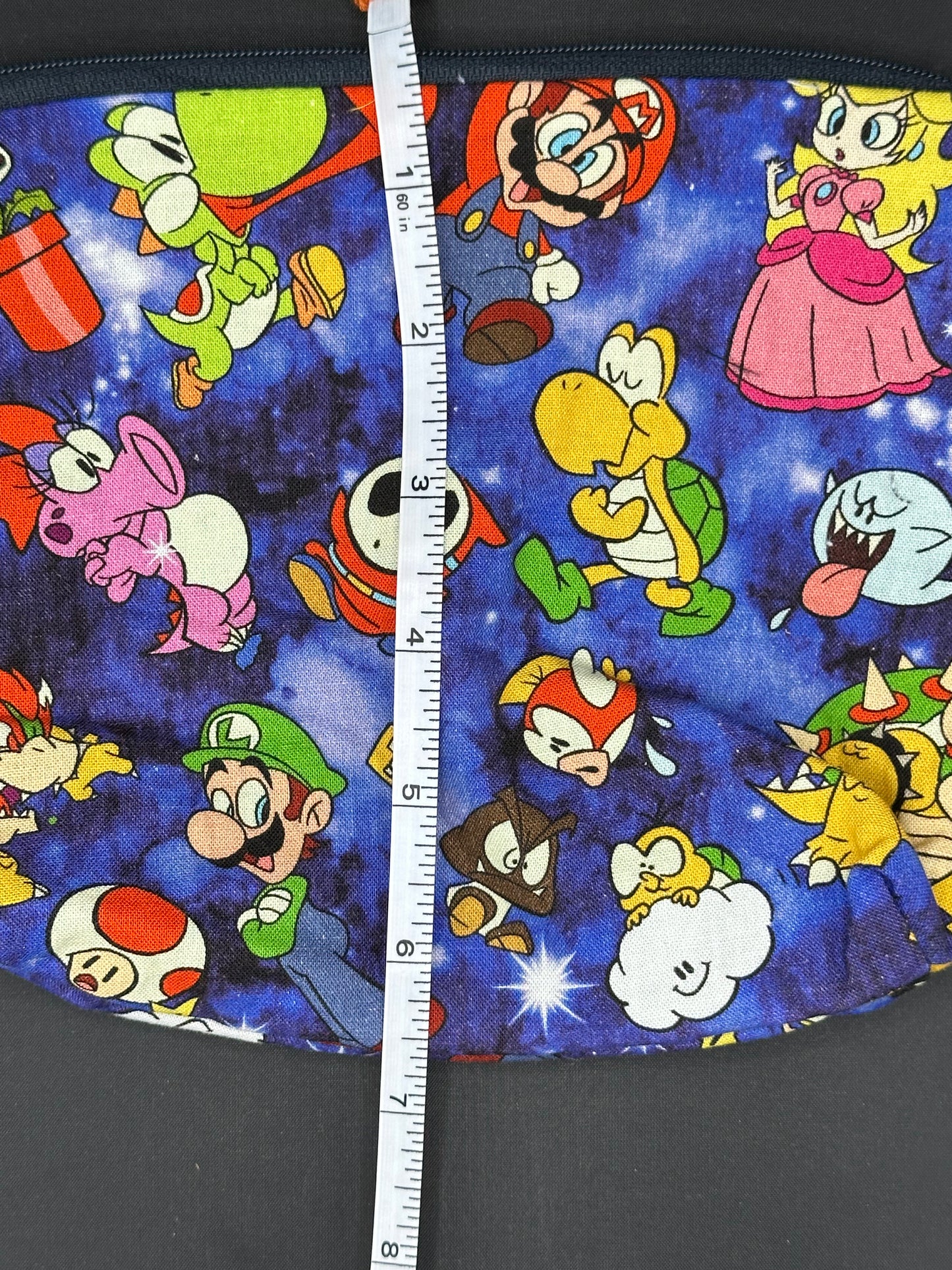 mario characters on blue