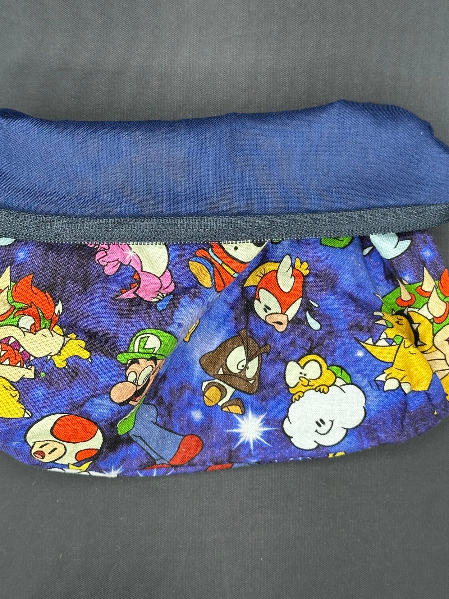 mario characters on blue