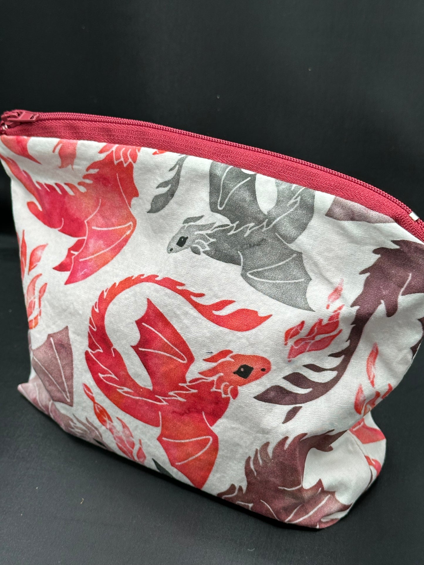 dragons - red and grey