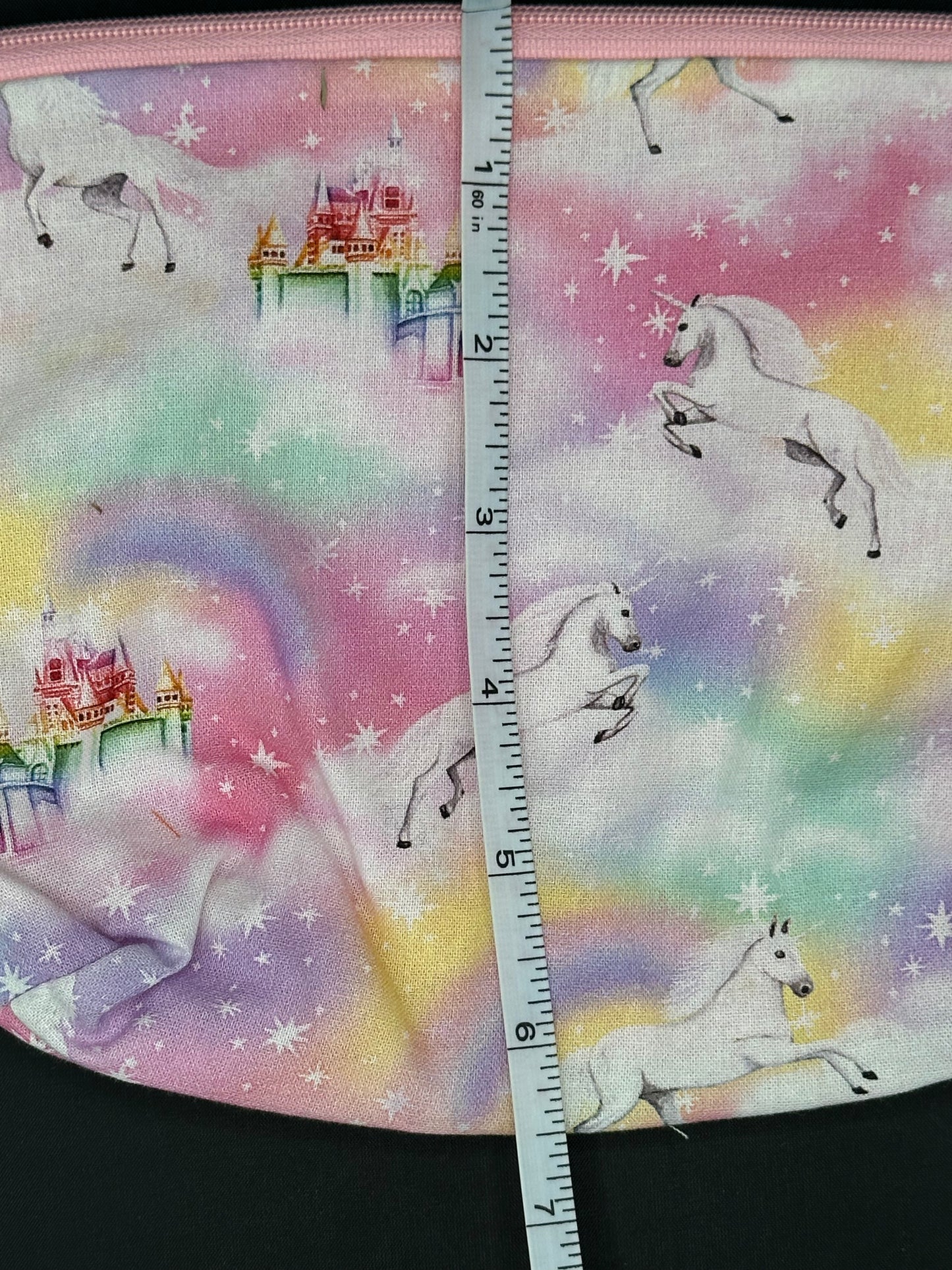 unicorns and rainbows on pink