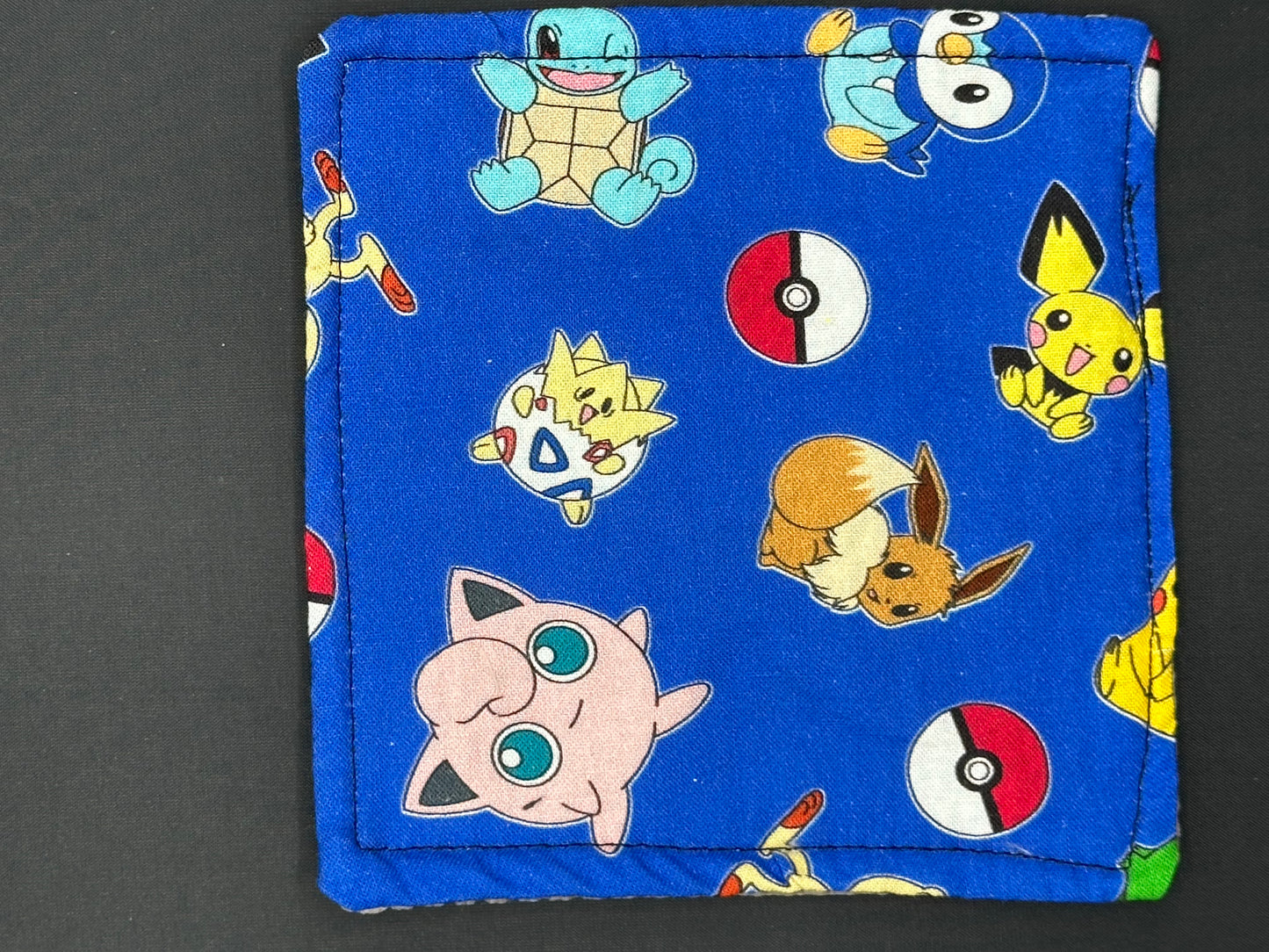 pokemon on blue background