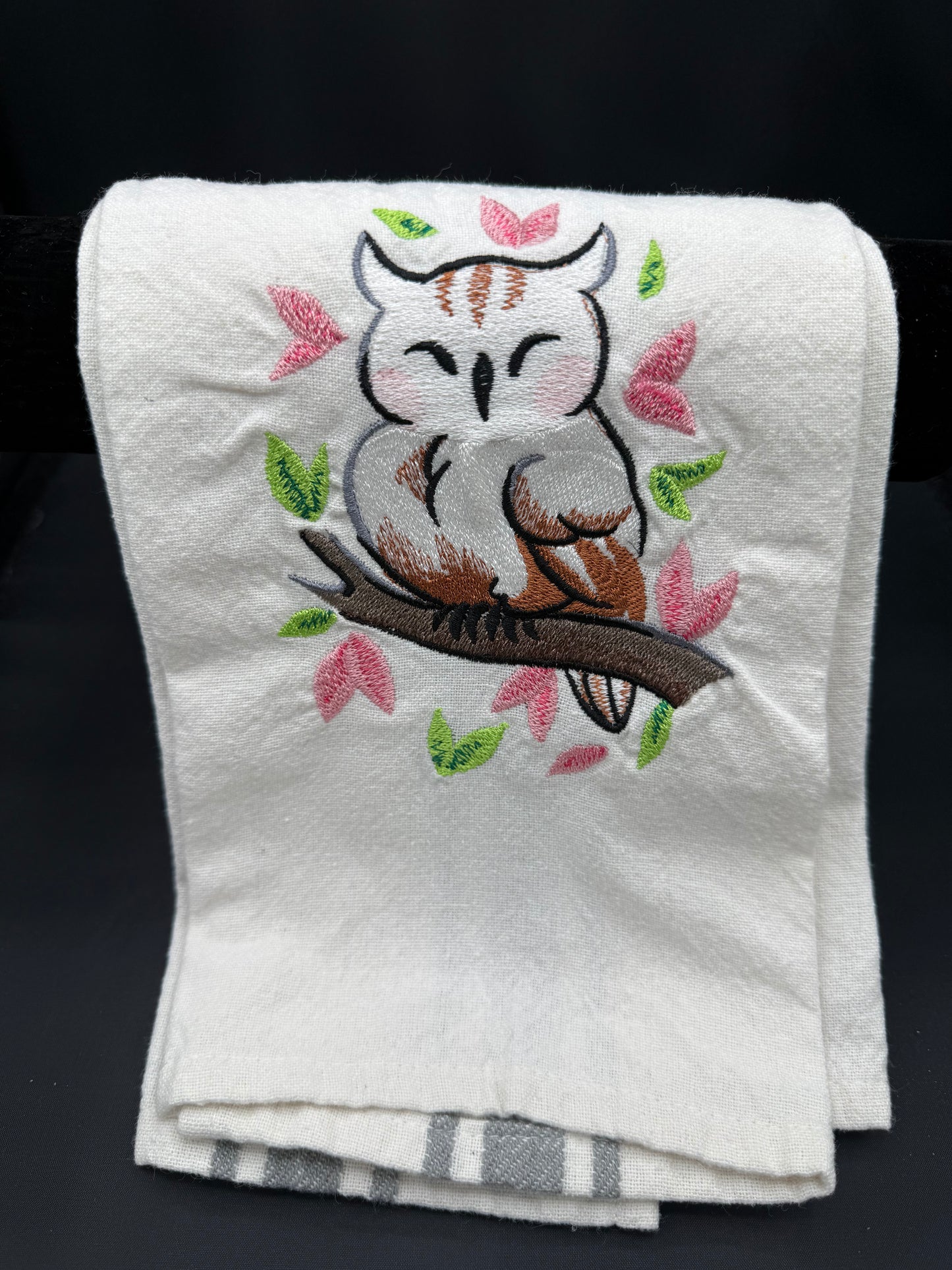chibi owl towel