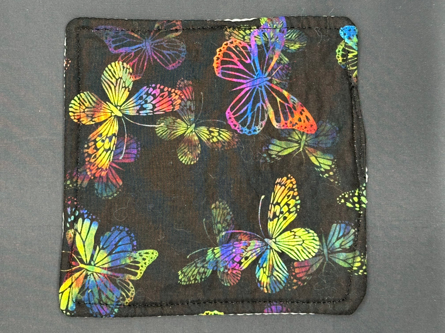 butterflies on black