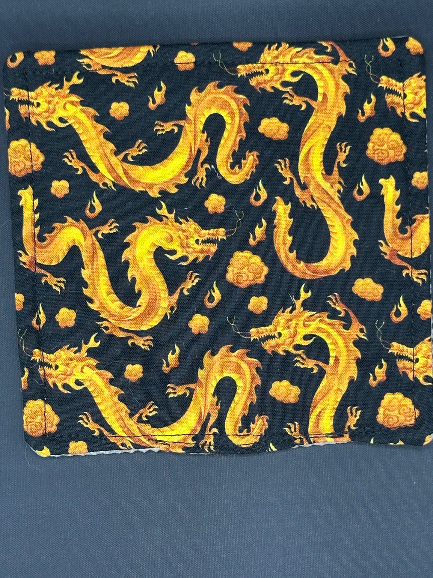 Gold Chinese dragons