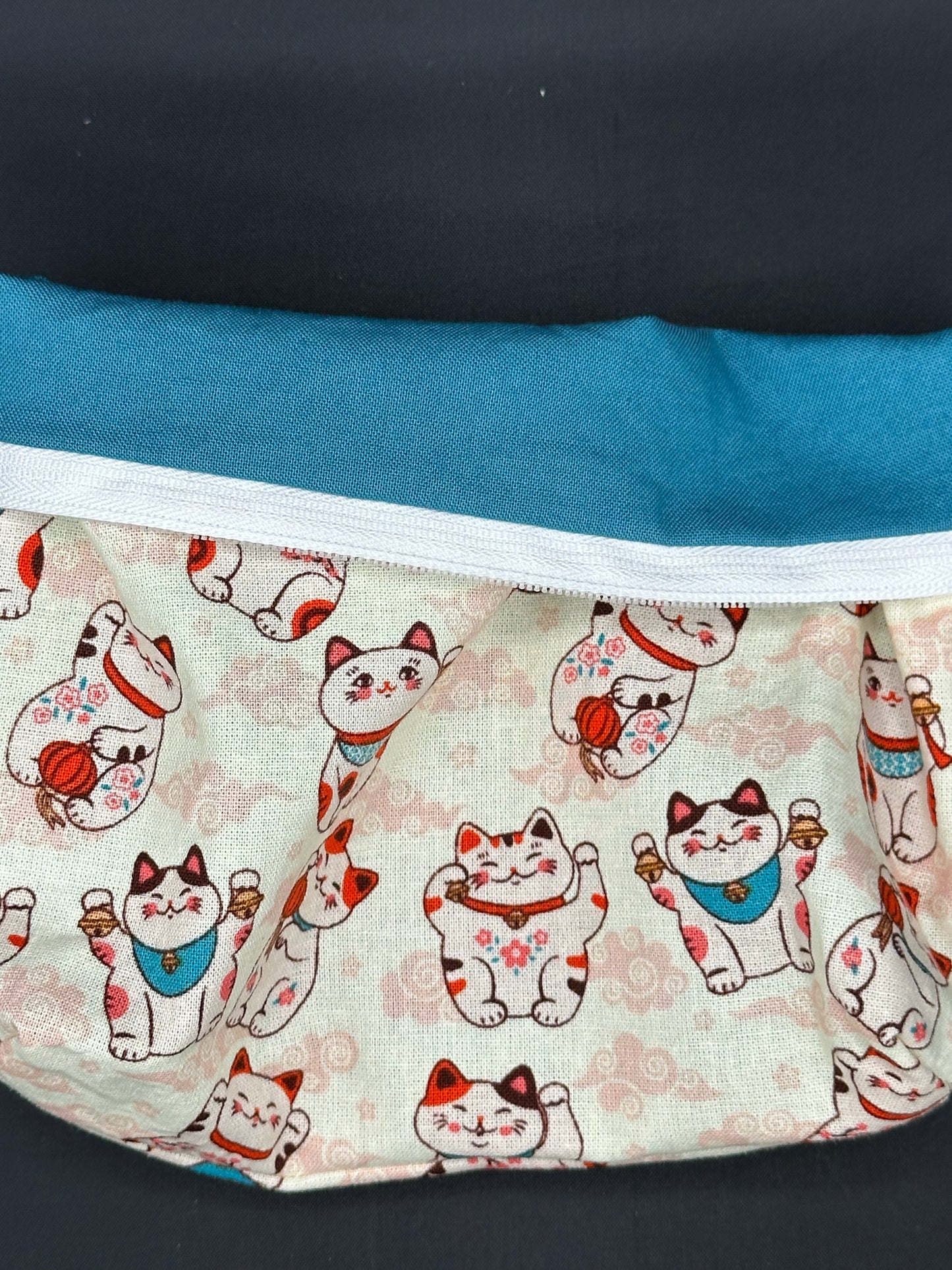 Lucky Cat zipper pouch