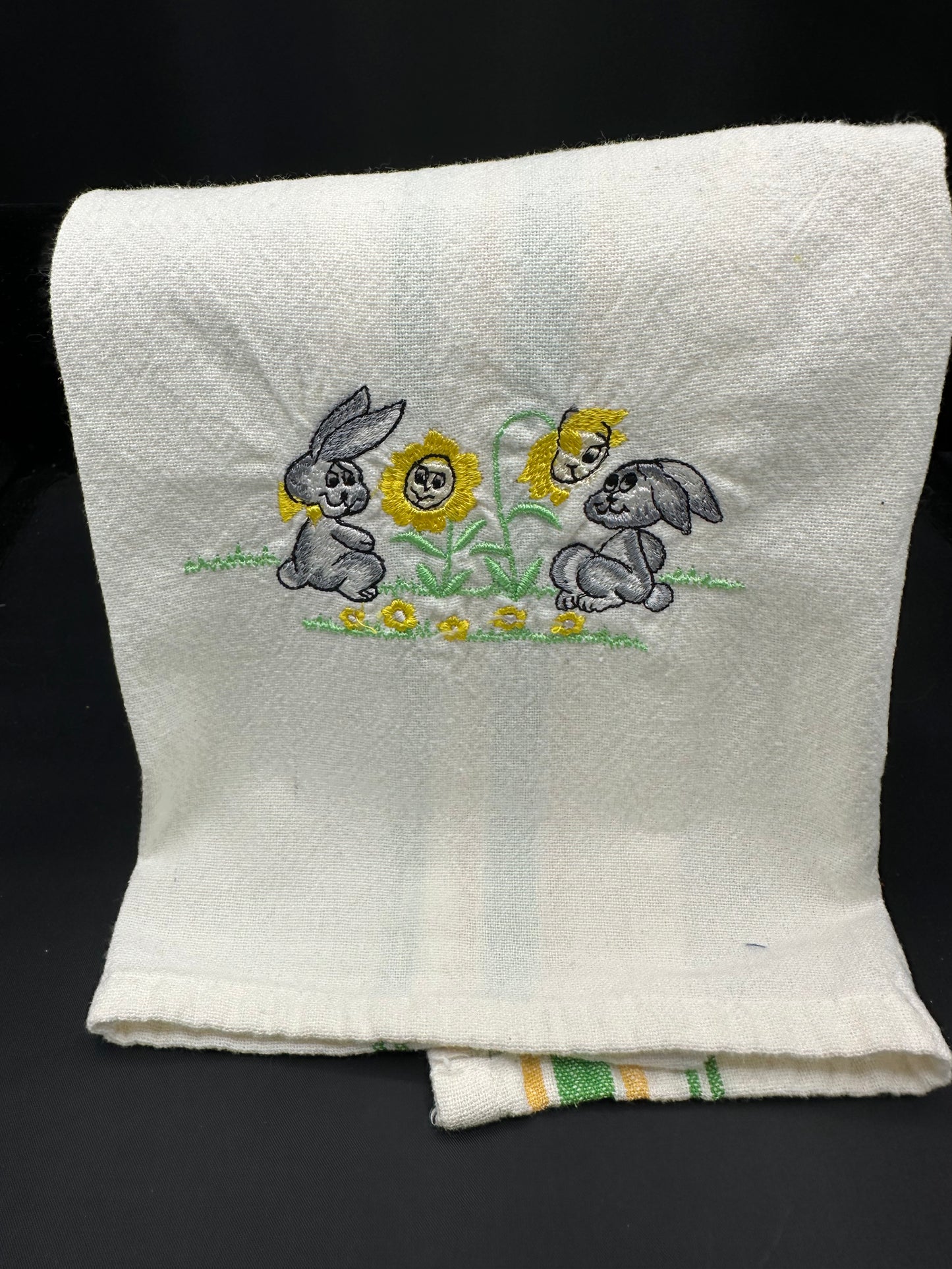 bunnies towel