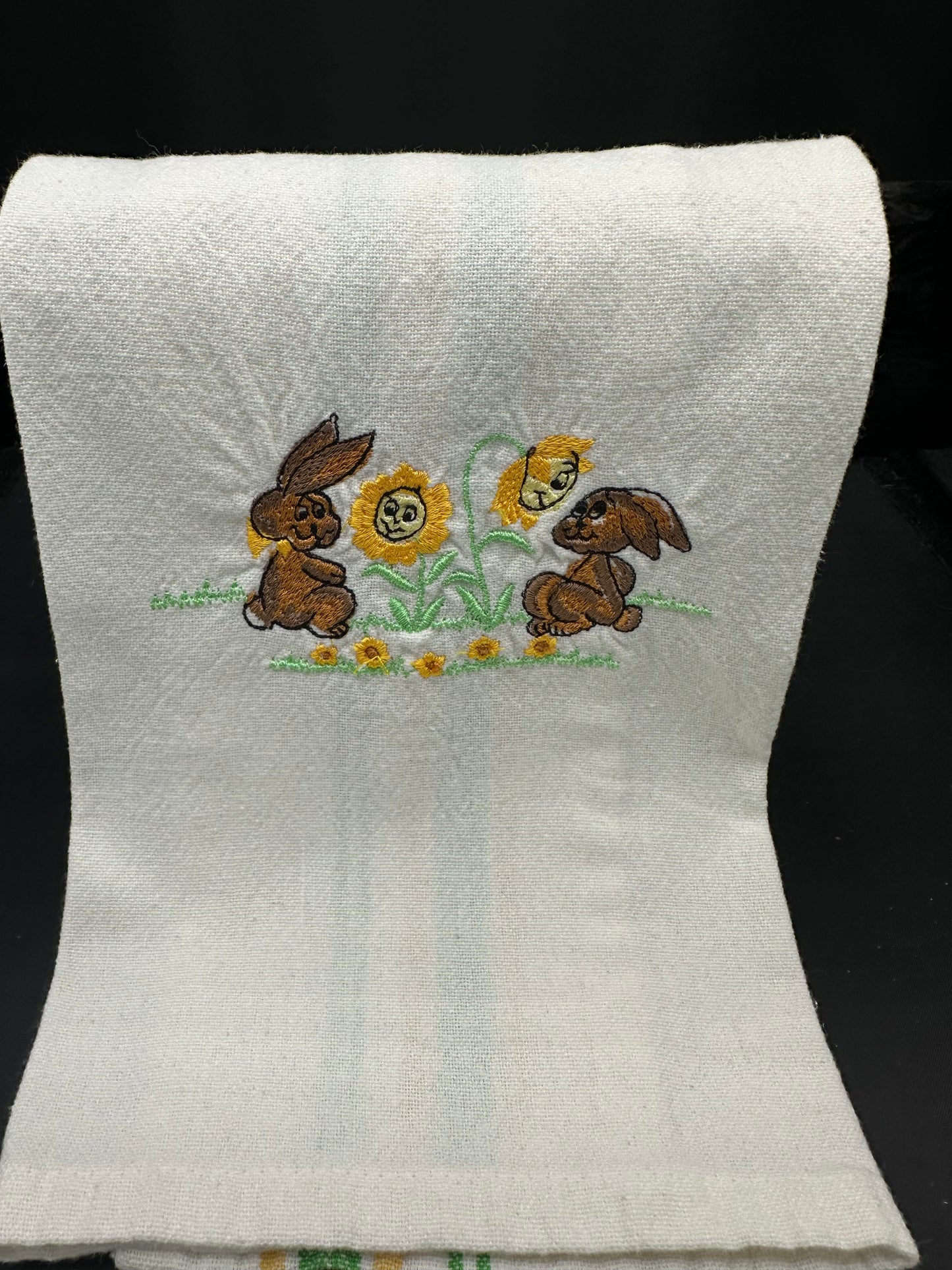 bunnies towel