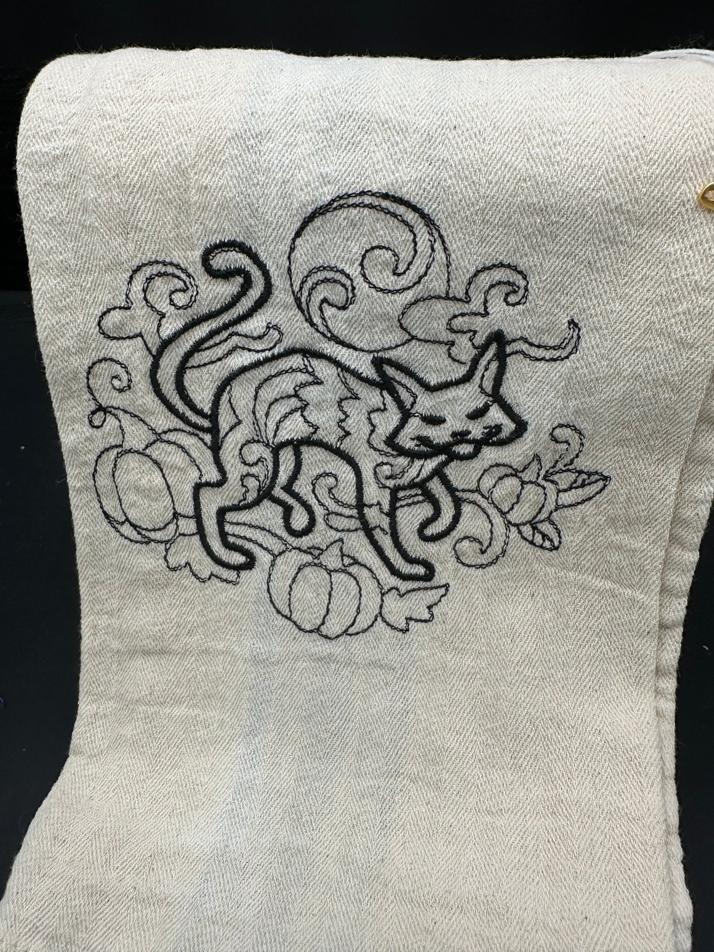cat outline towel