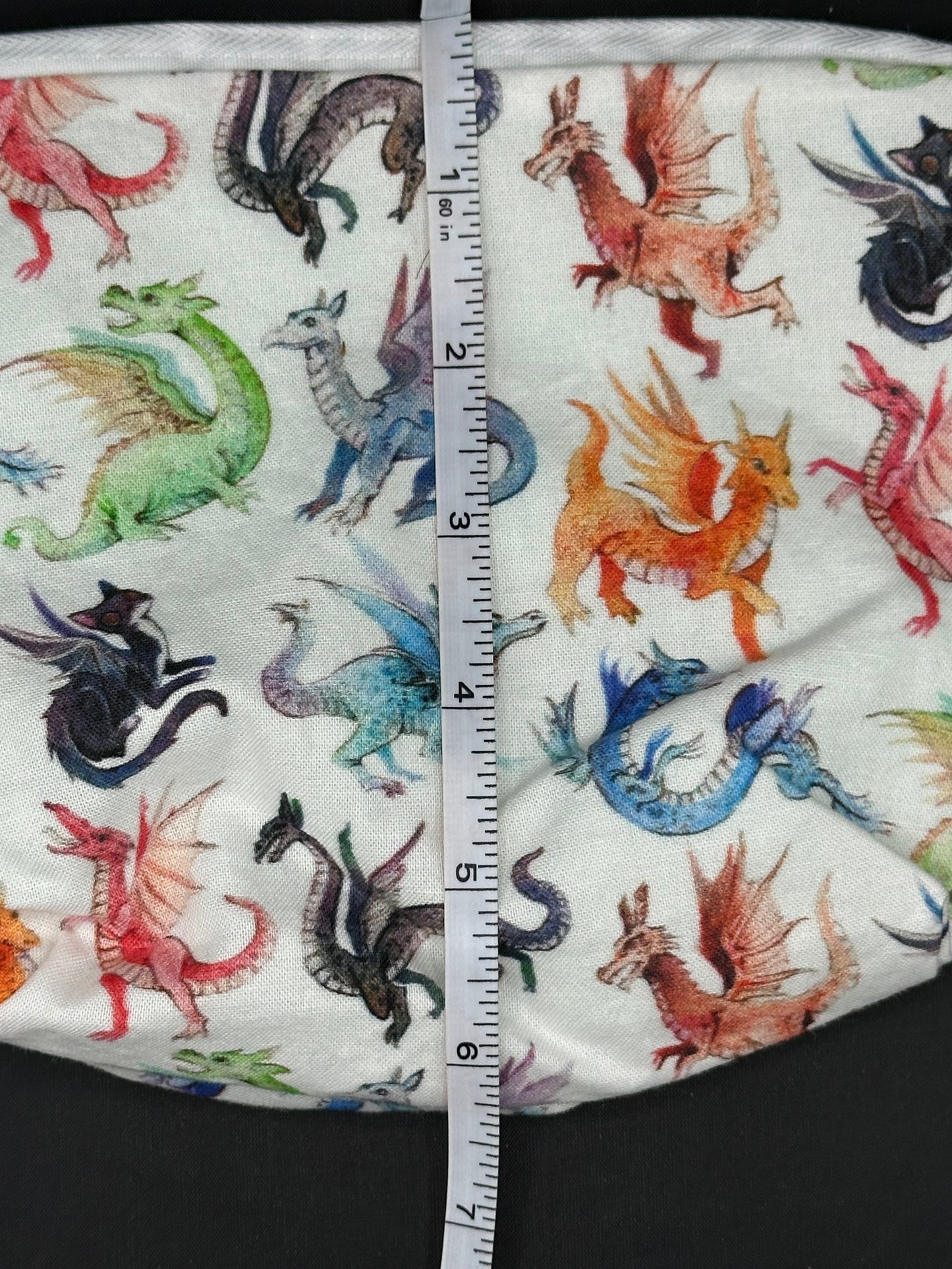 colorful dragons on white