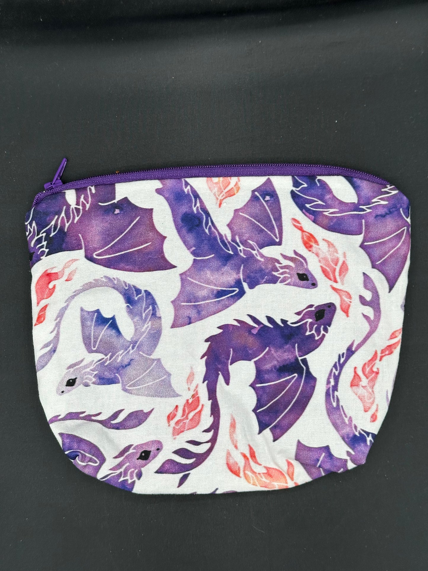 purple dragons on white