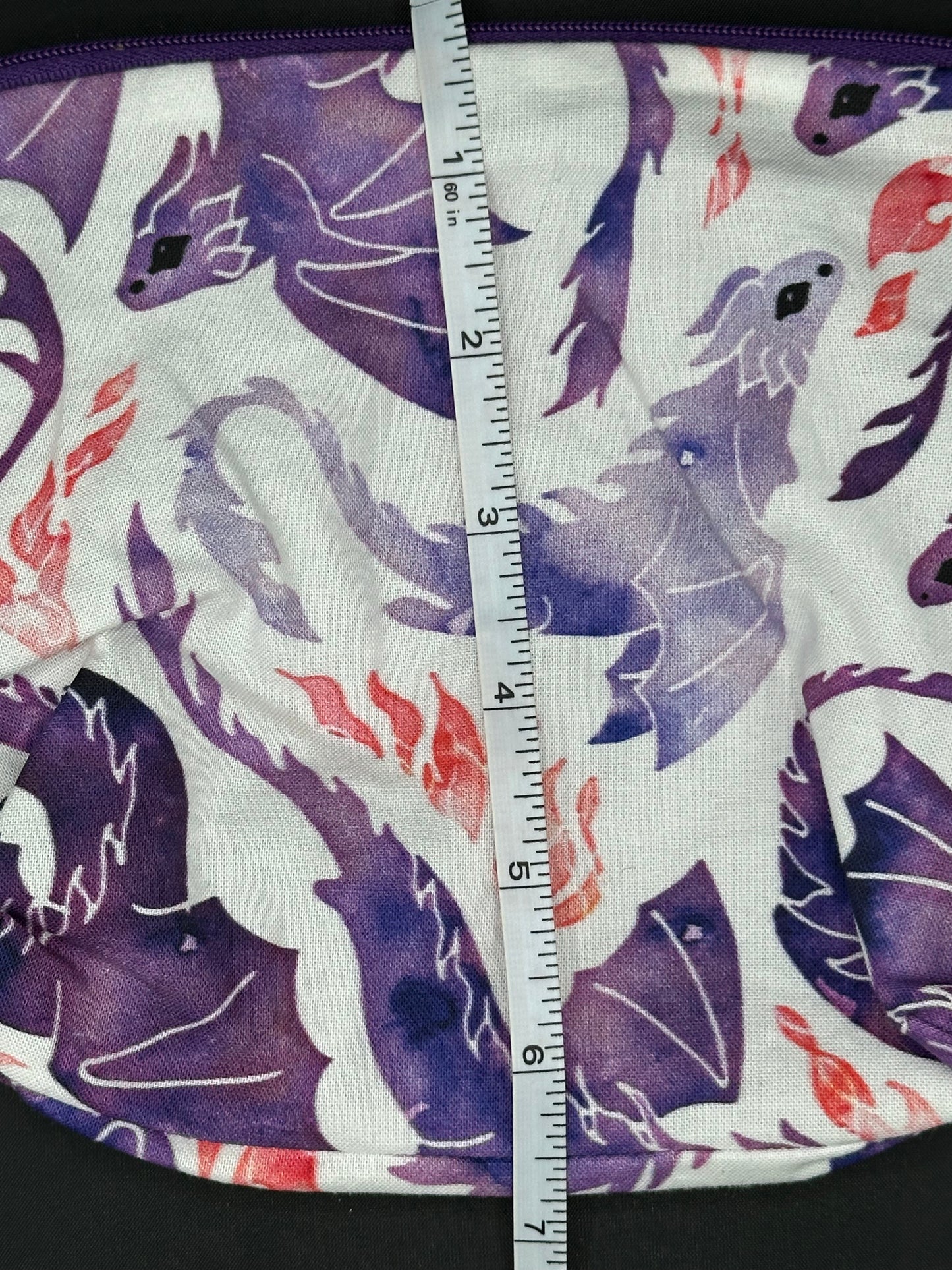 purple dragons on white