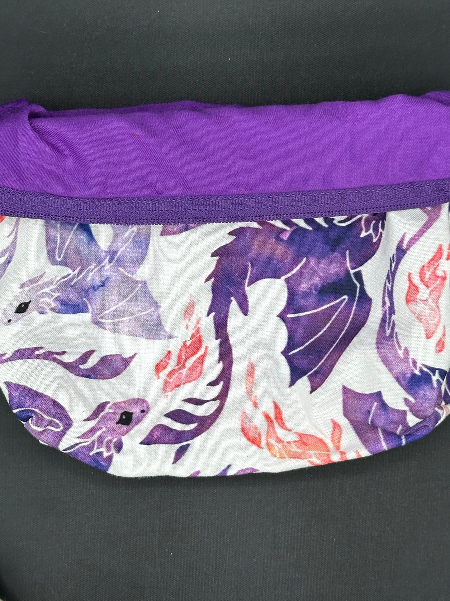 purple dragons on white