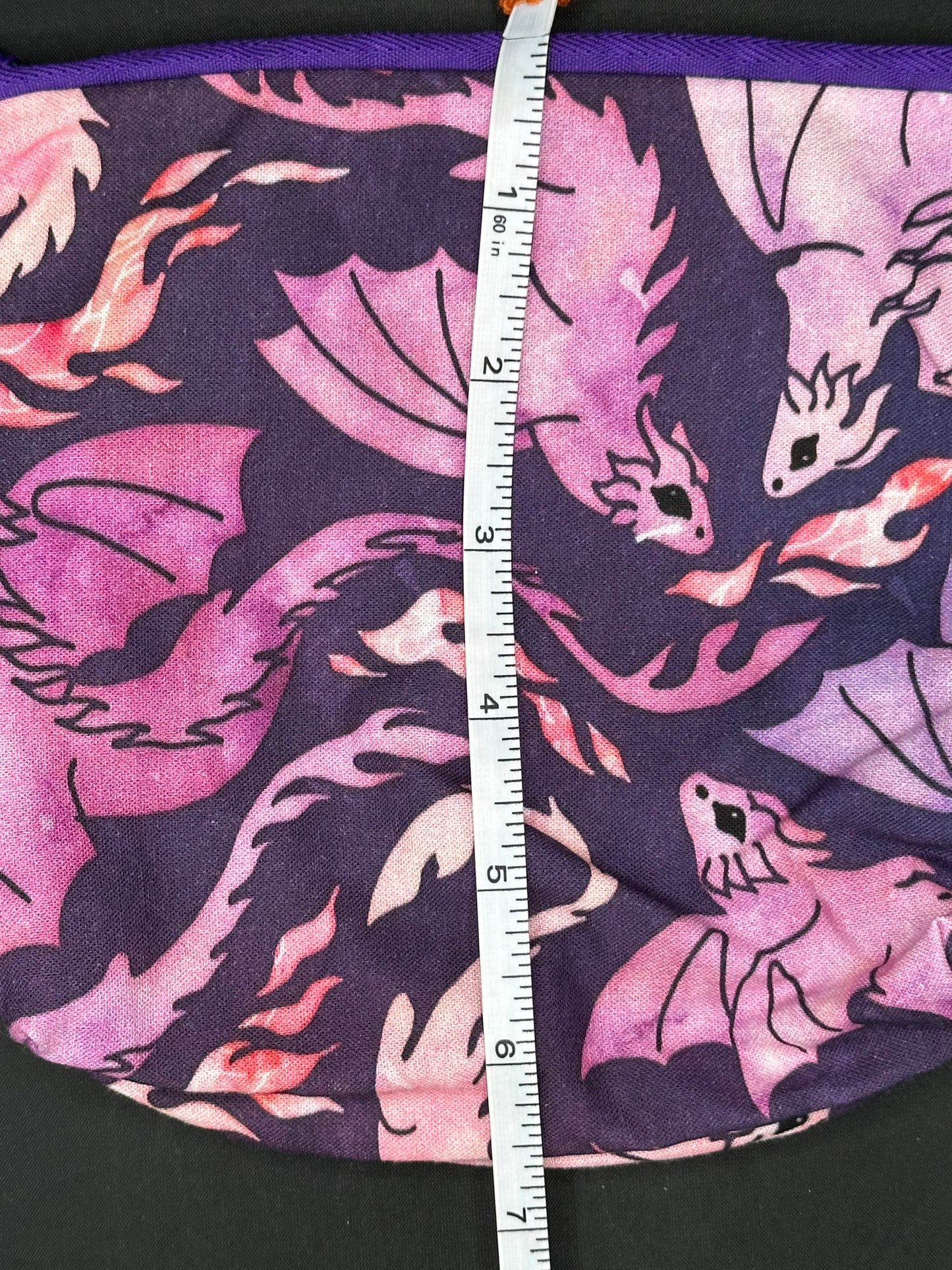 purple dragons on dark purple background