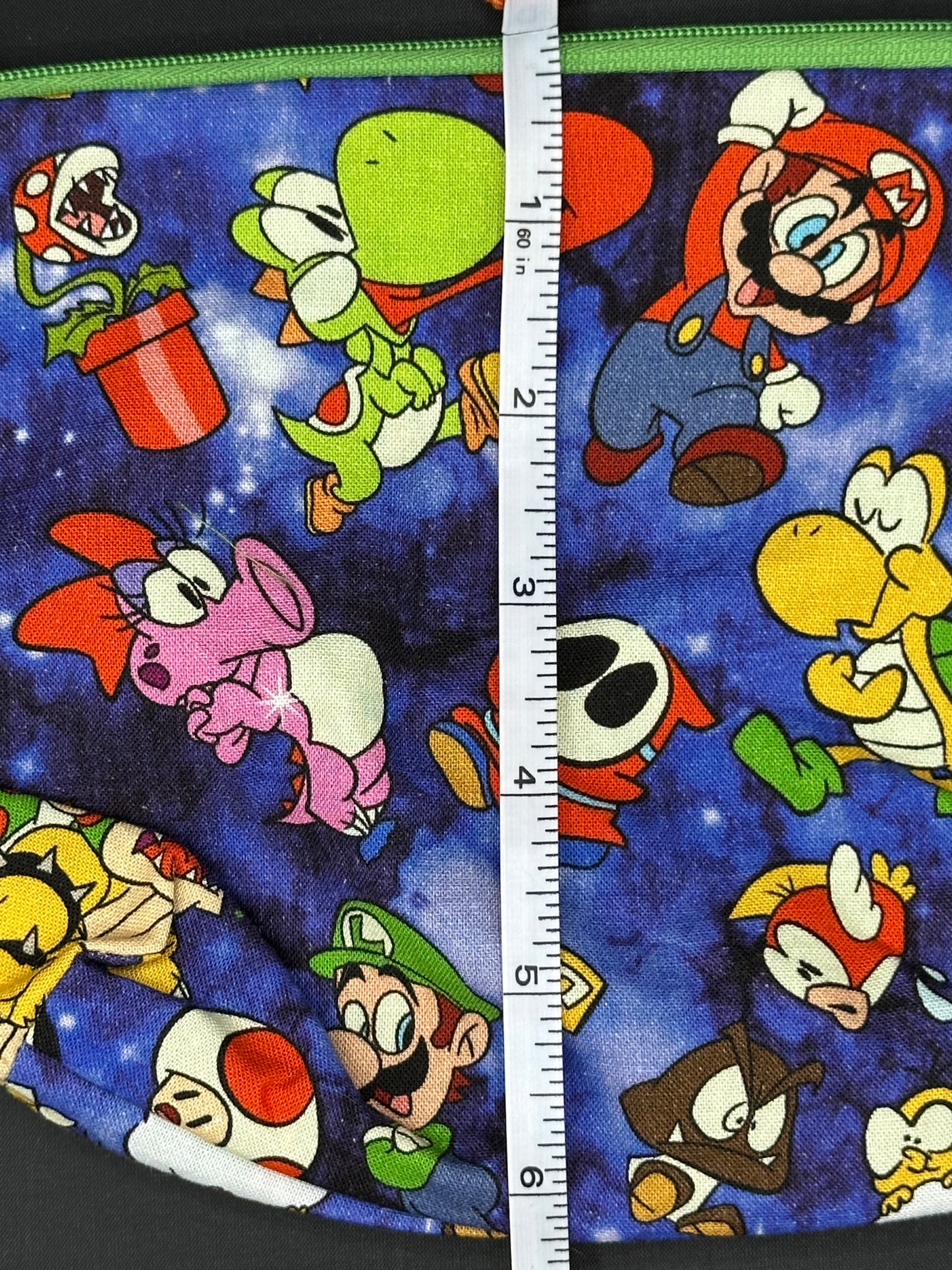 mario characters on blue