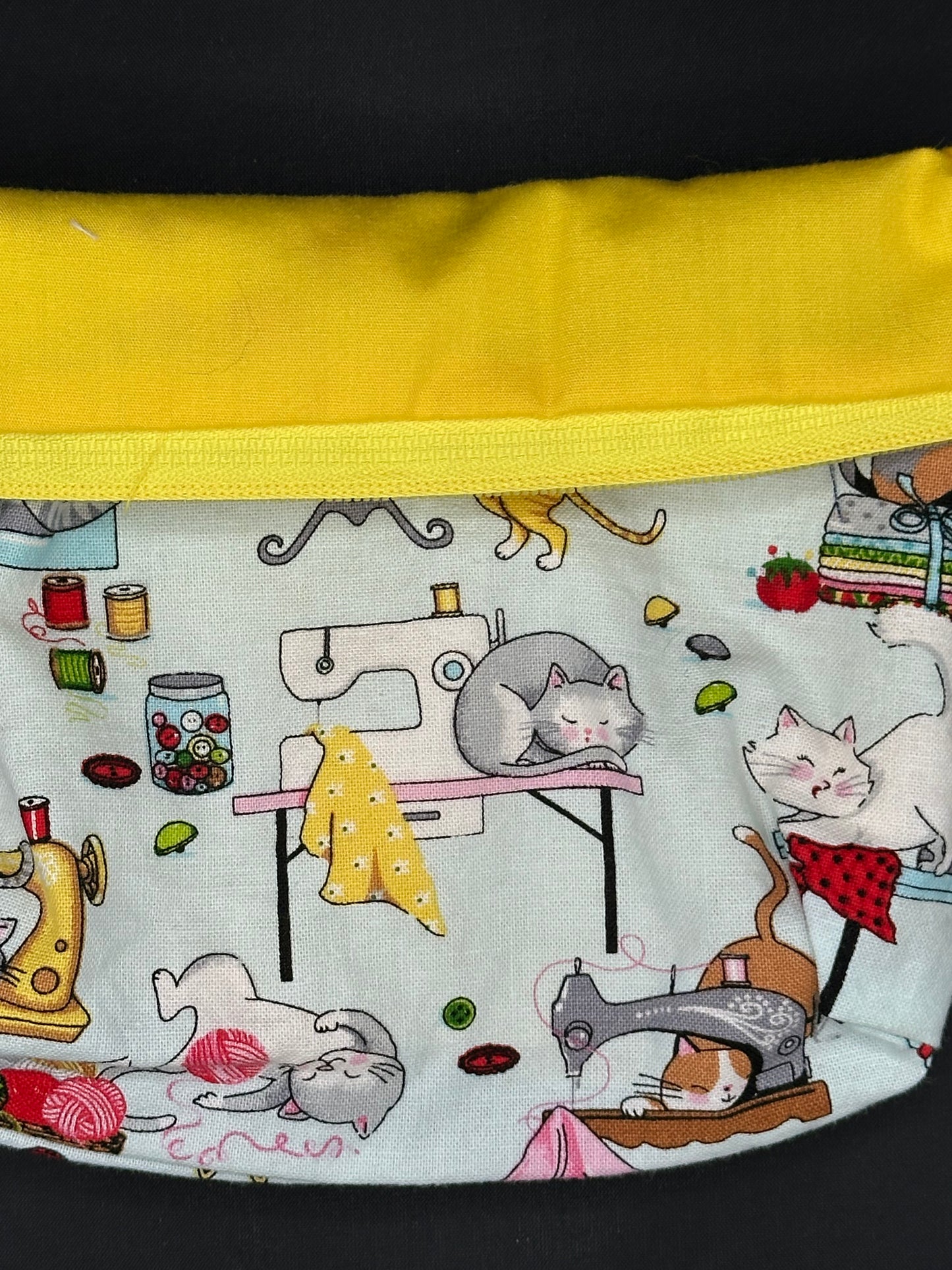 Cats and sewing