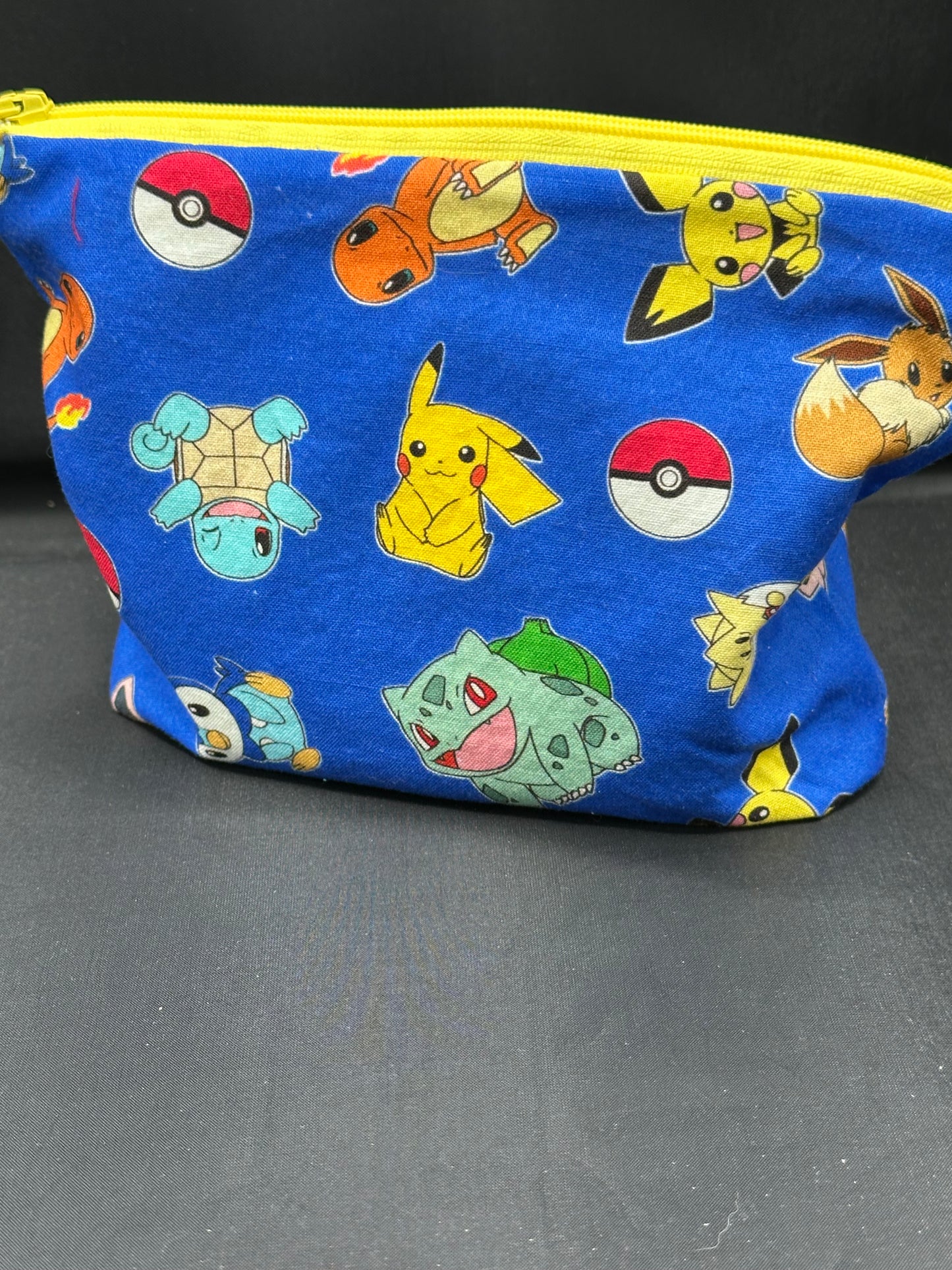 Pokemon on blue background
