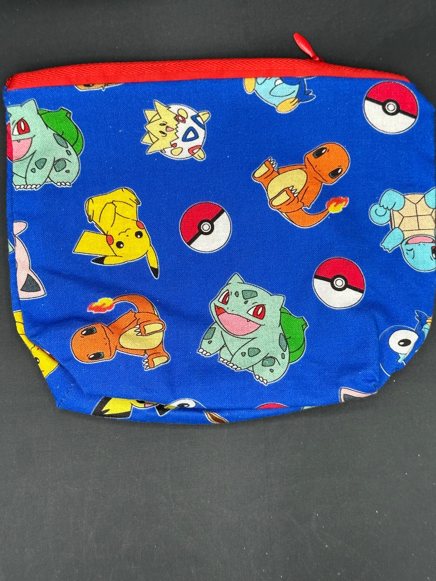 Pokemon on blue background