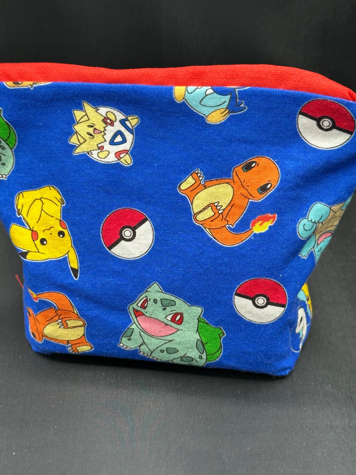 Pokemon on blue background