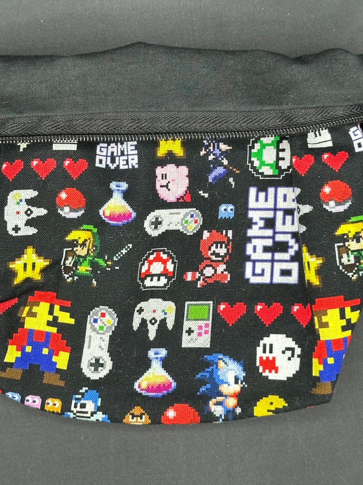 Game Over zipper pouch