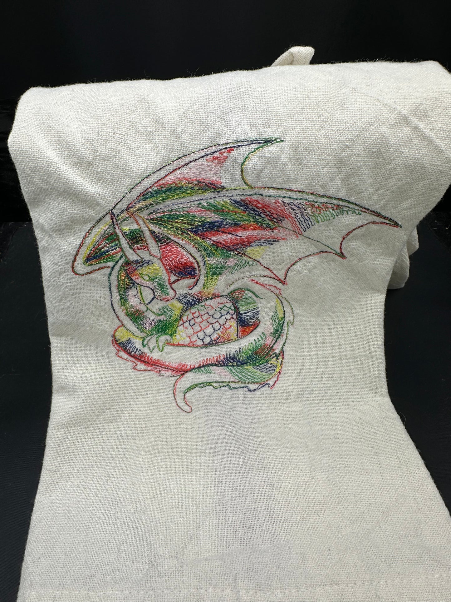 dragon and egg towel