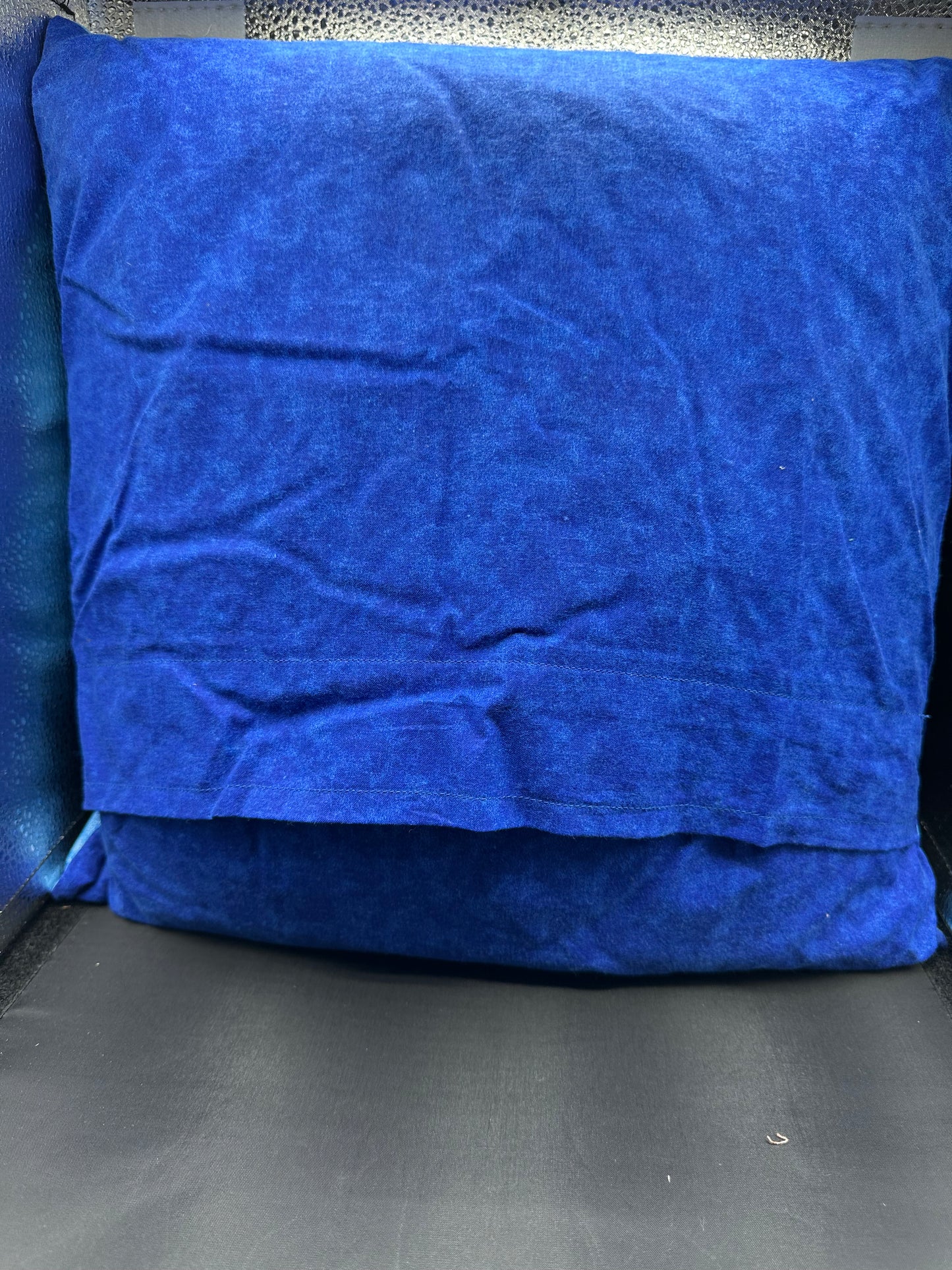 Fairy on blue butterfly Pillow