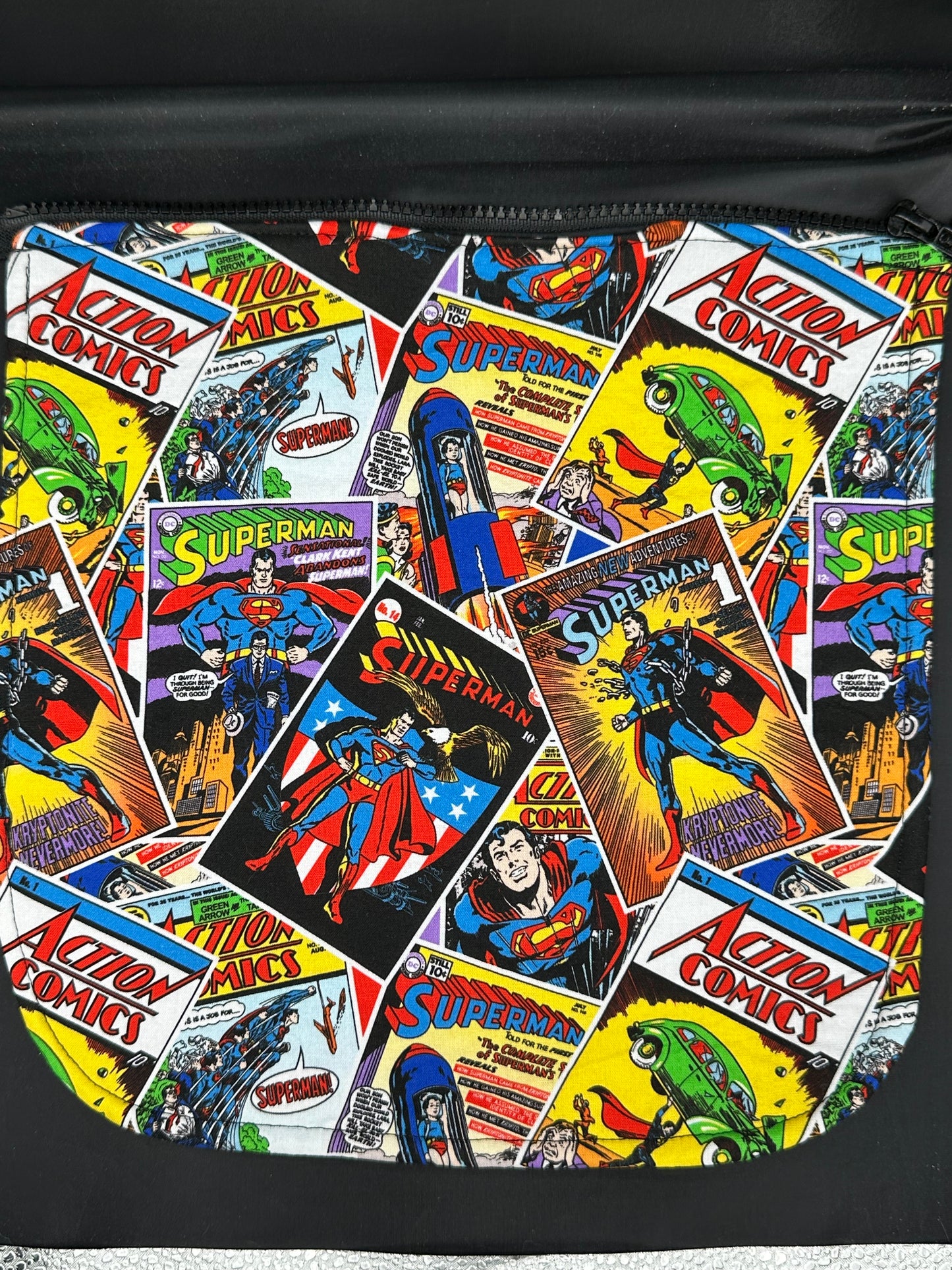 superman - comics 12" purse flap