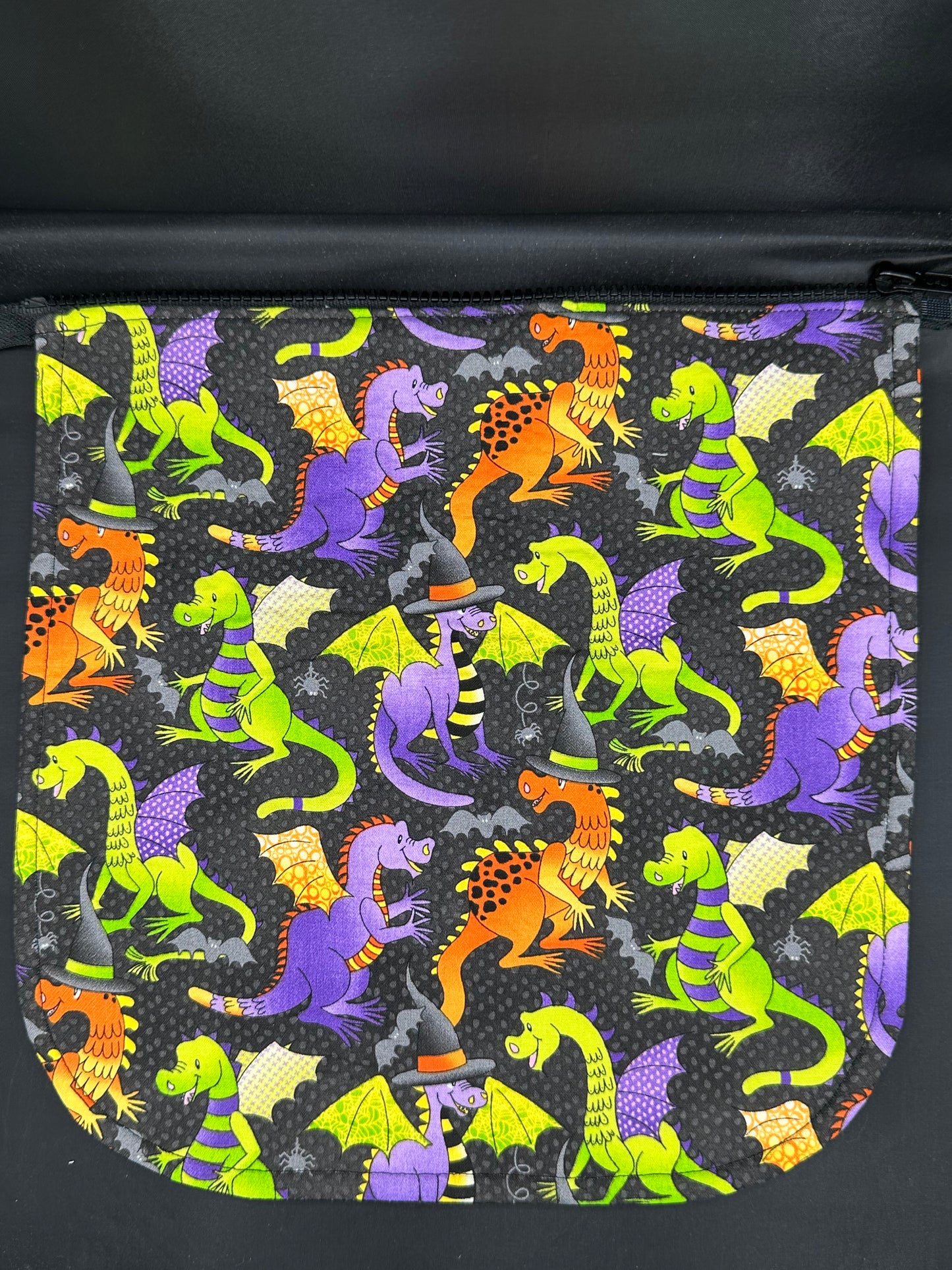 Halloween Dragons 12" purse flap