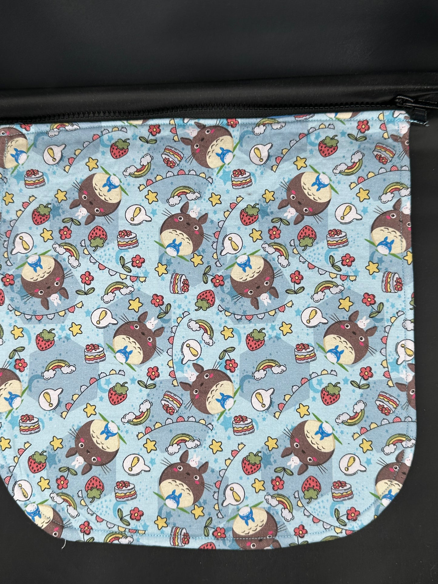 studio ghibli - Totoro - blue 12" purse flap