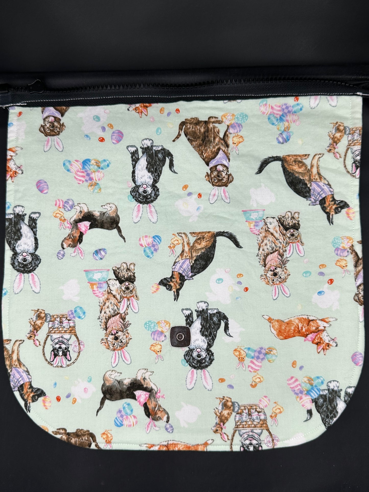 Easter dogs 12 inch purse flap