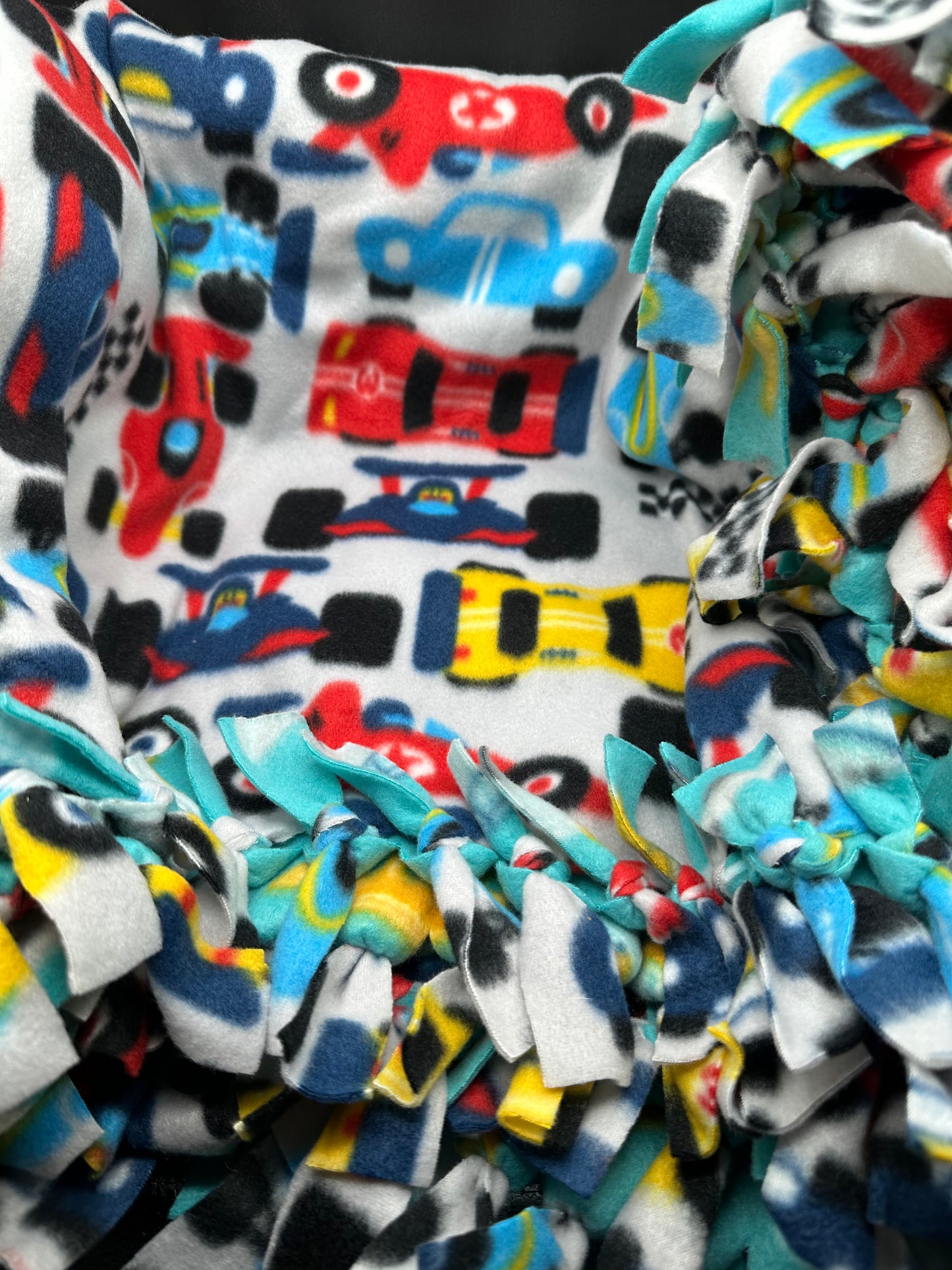 Cars and Airplanes fleece blanket