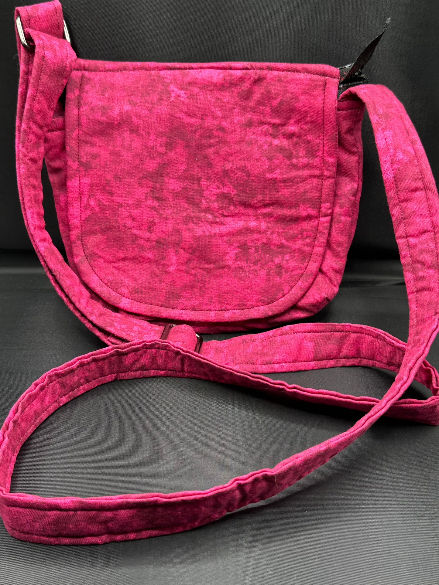 burgundy/red 7" purse